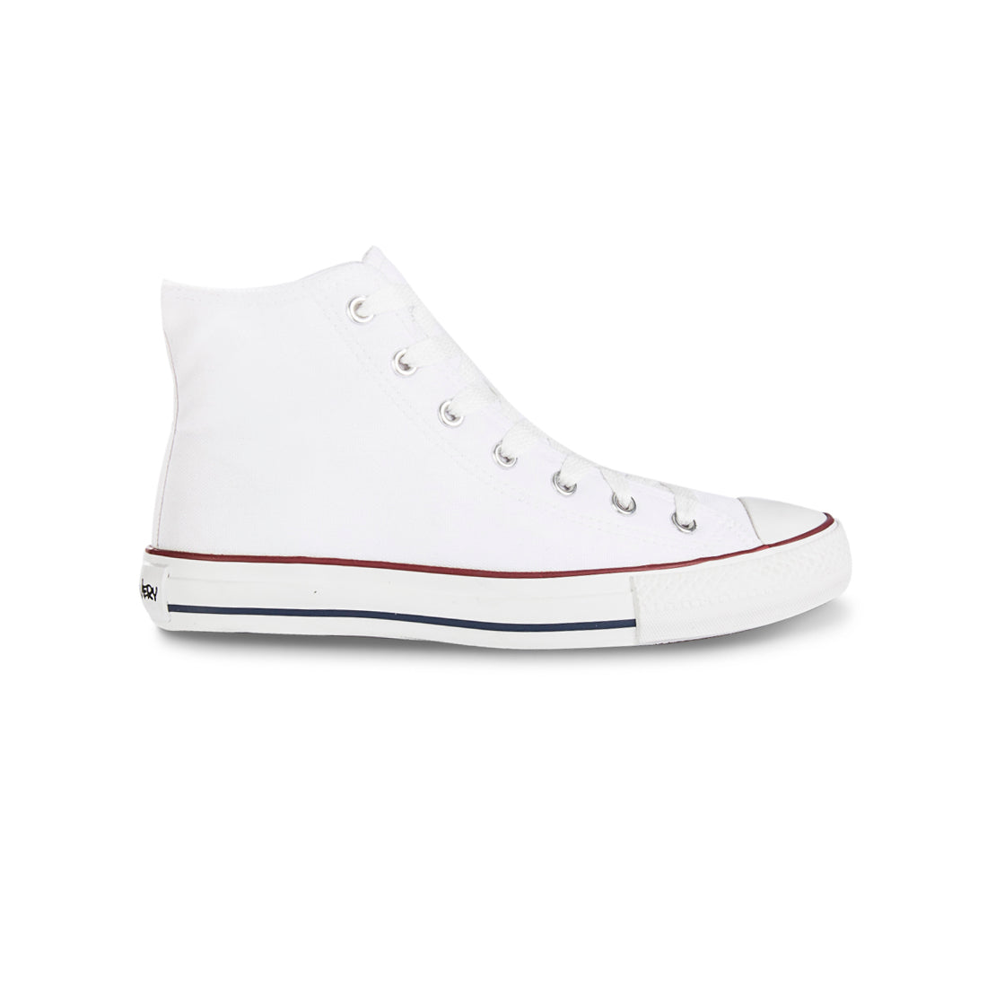 Tenis Urbanos Discovery Alto Blanco-Rojo Croydon Unisex