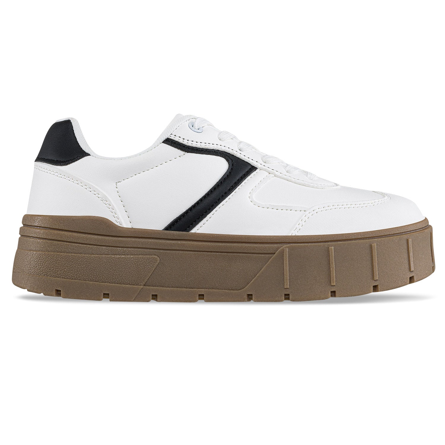 Tenis Casuales Quinter Blanco-Negro Croydon para Mujer