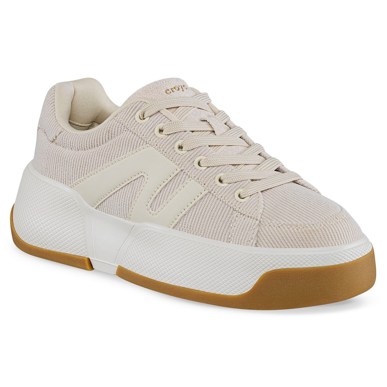 Tenis Casuales Quitil Beige Croydon para Mujer