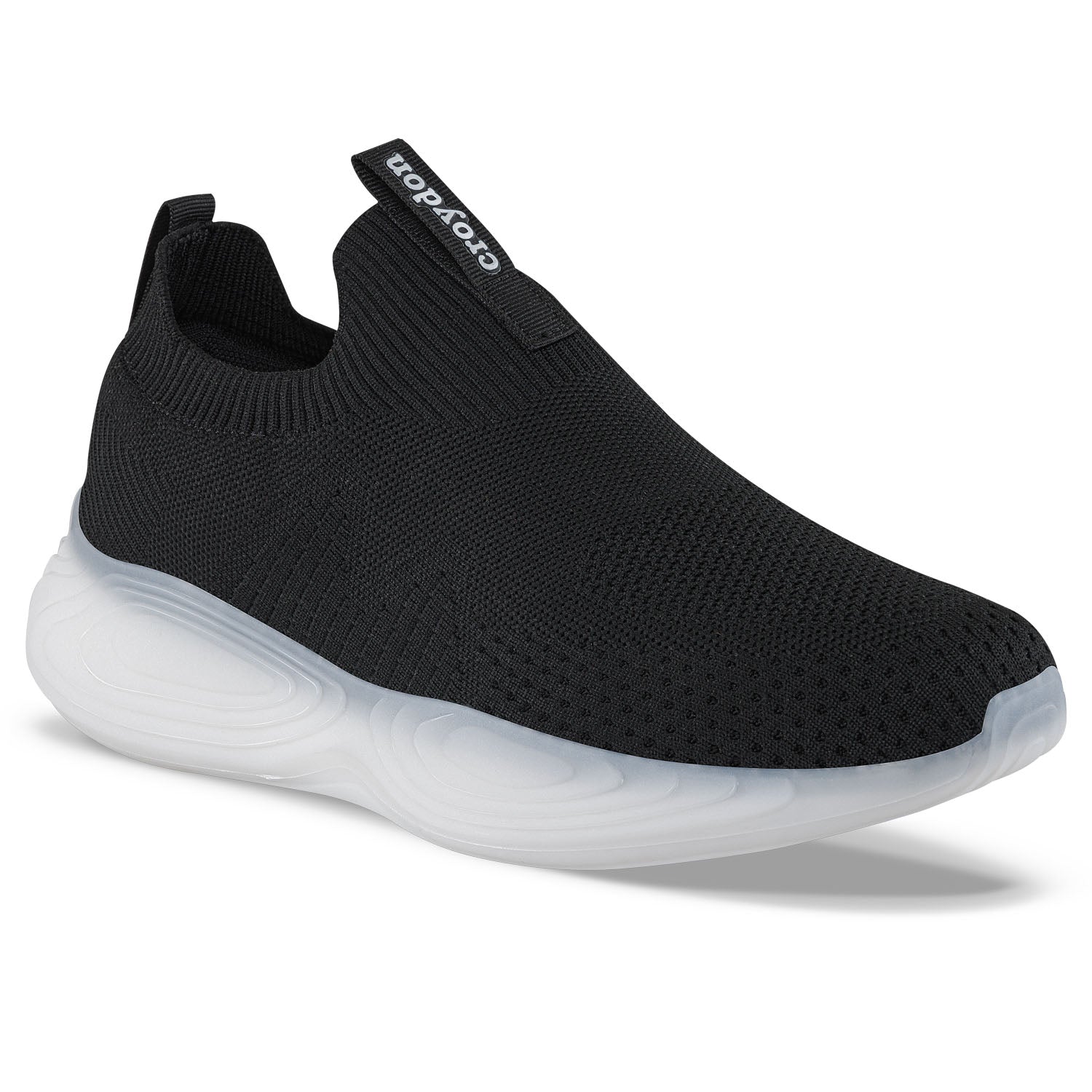 Tenis para Caminar Shimin Negro-Blanco Croydon para Hombre