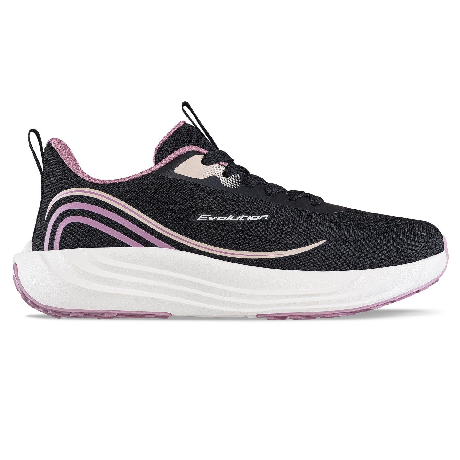 Tenis Running Peko Negro Croydon para Mujer