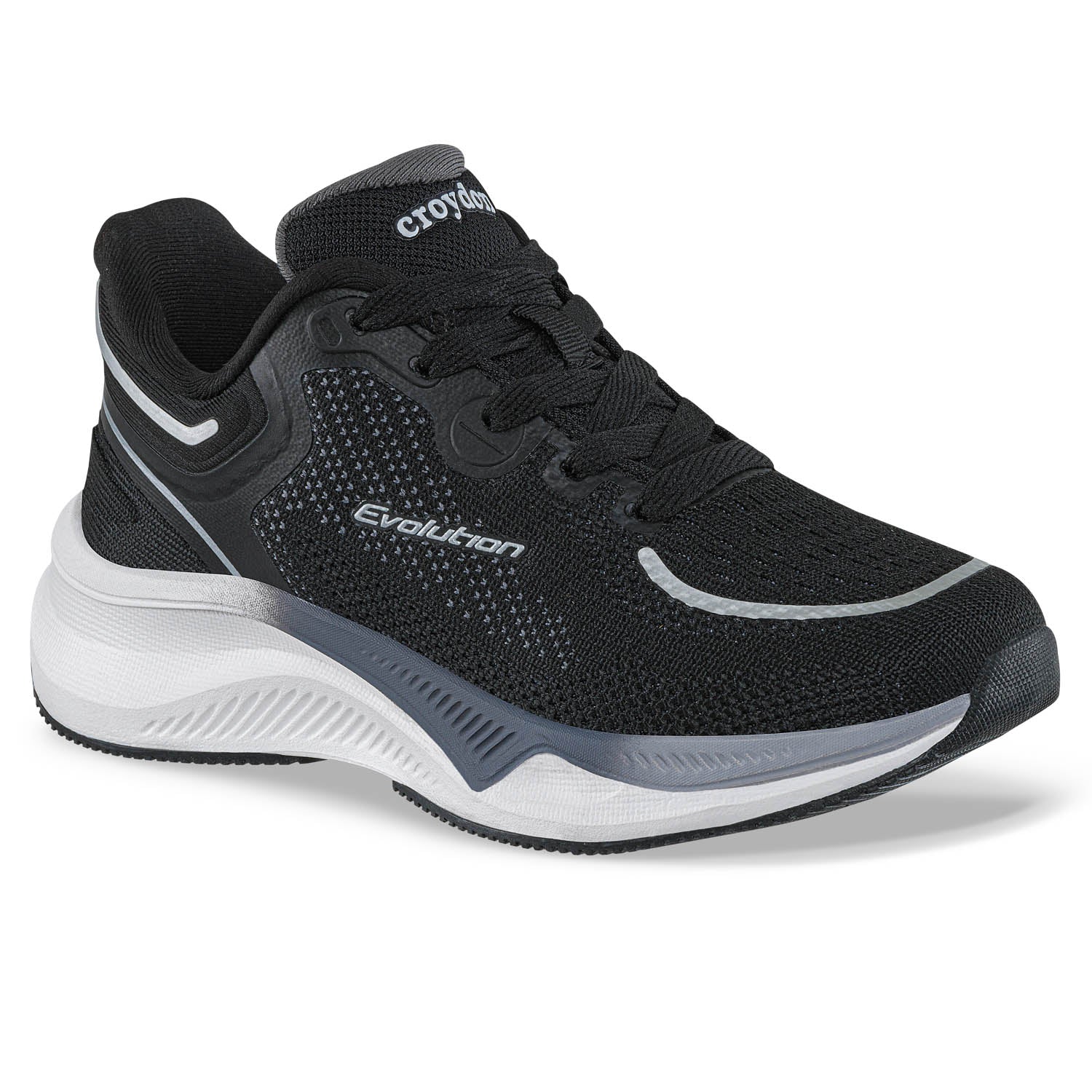 Tenis Running Coffer Negro Croydon para Niño