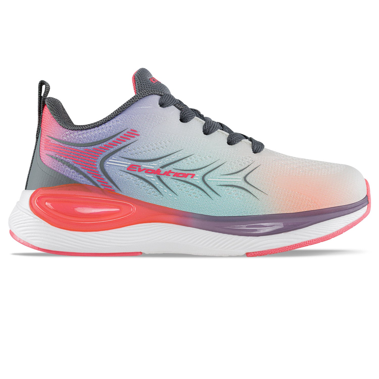 Tenis Running Onder Gris-Fucsia Croydon para Niña
