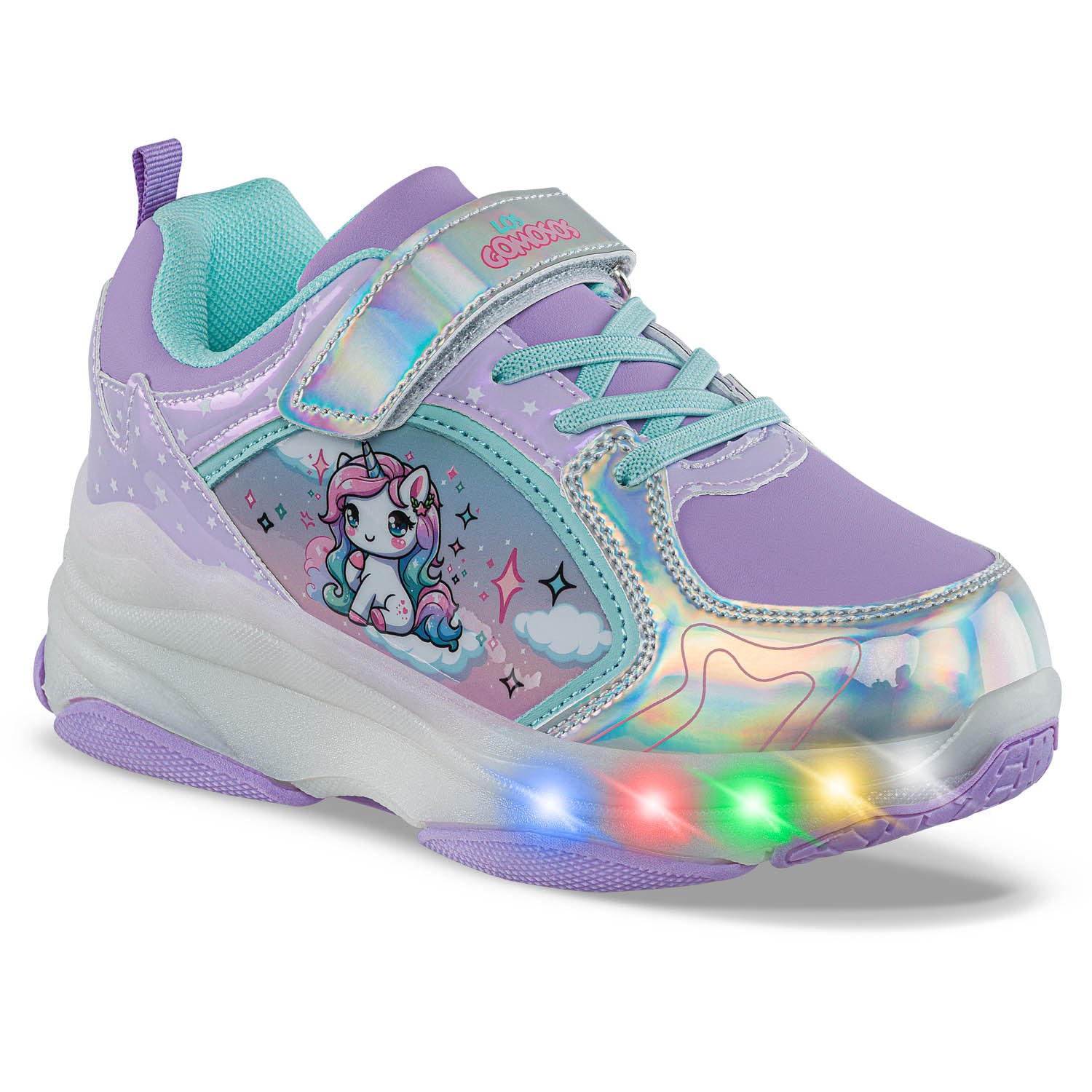 Tenis Patines Luces Relaxi Mora Los Gomosos para Niña