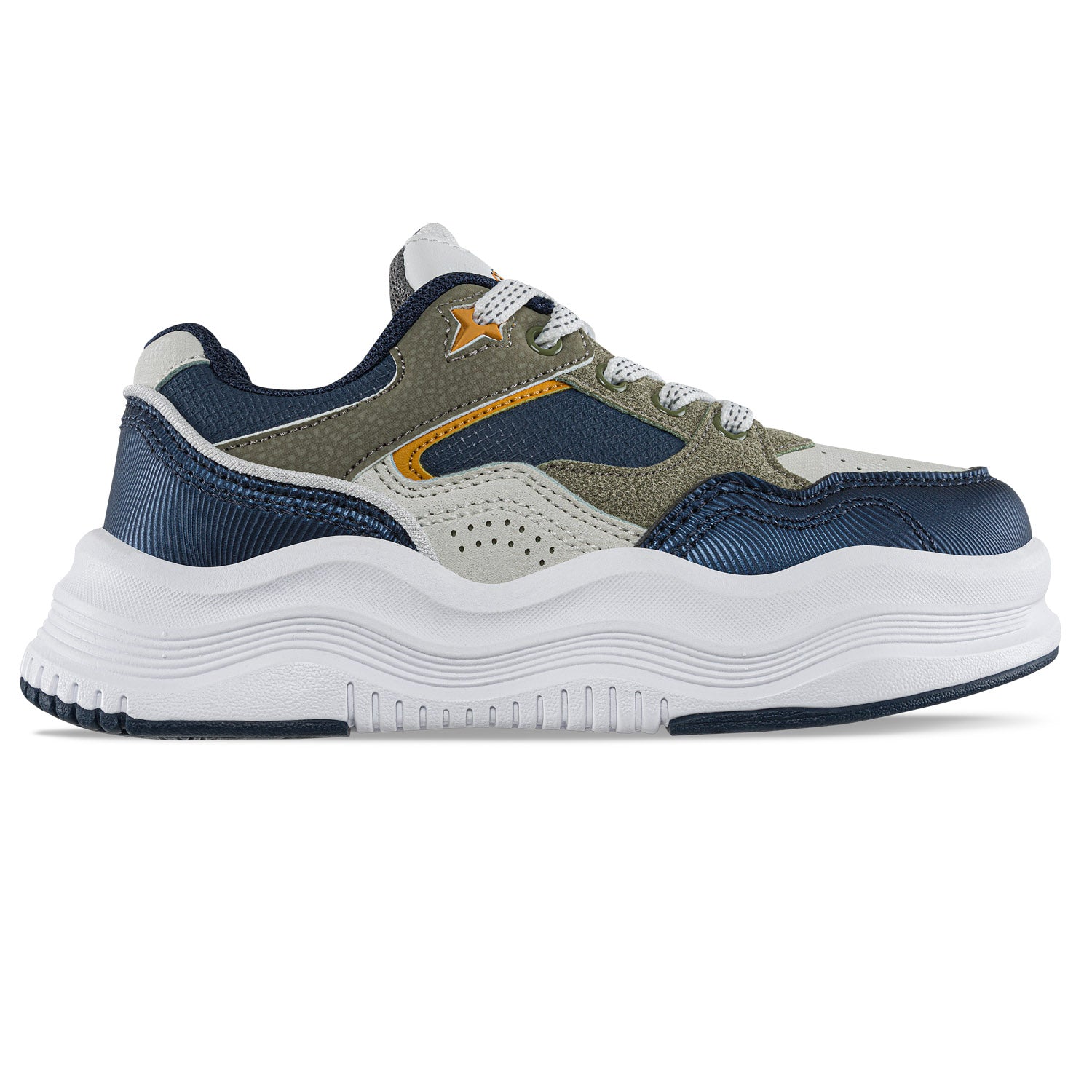Tenis Casuales Falek Azul Osc-Beige Los Gomosos para Niño