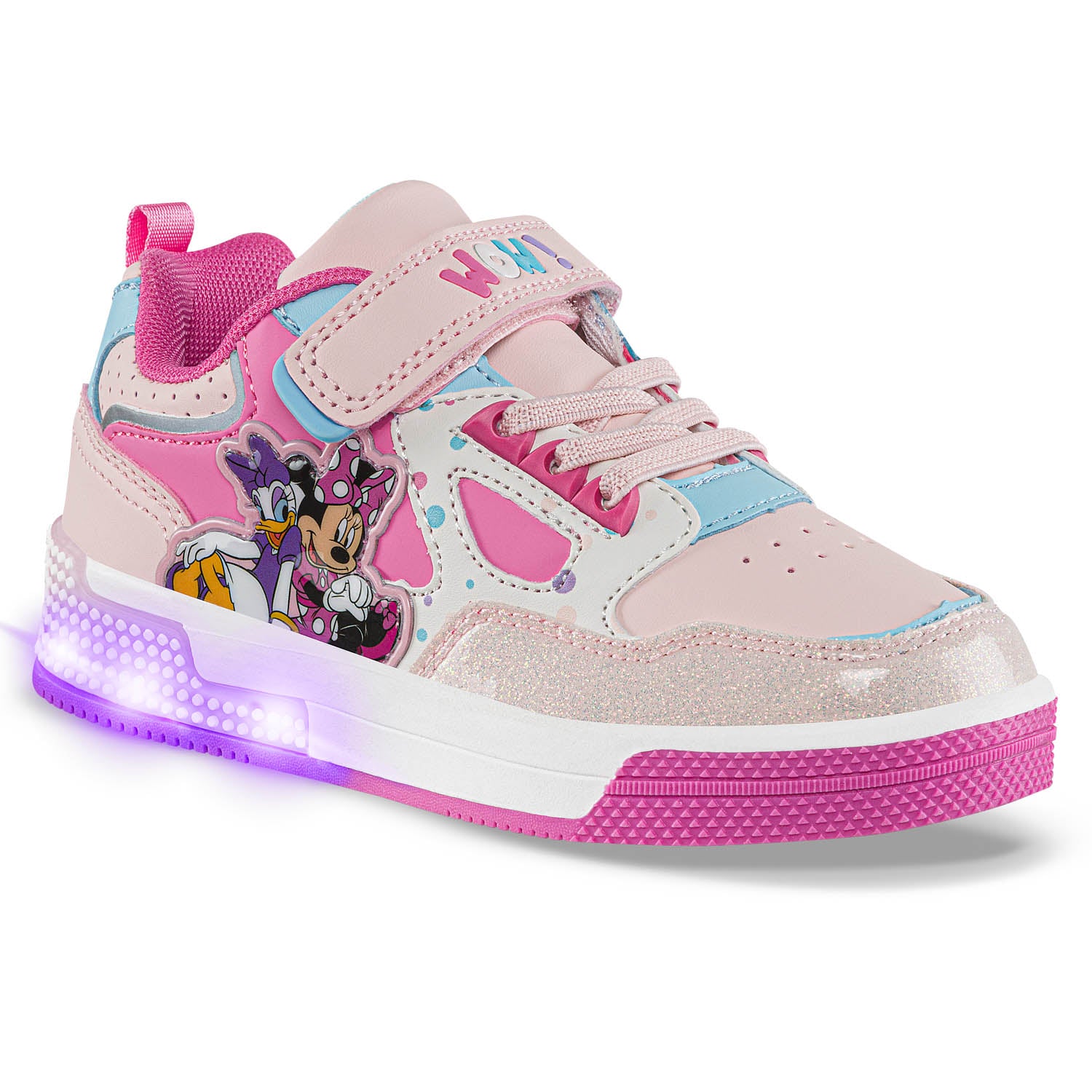 Tenis con Luces Mouse Esker Rosa Disney para Niña
