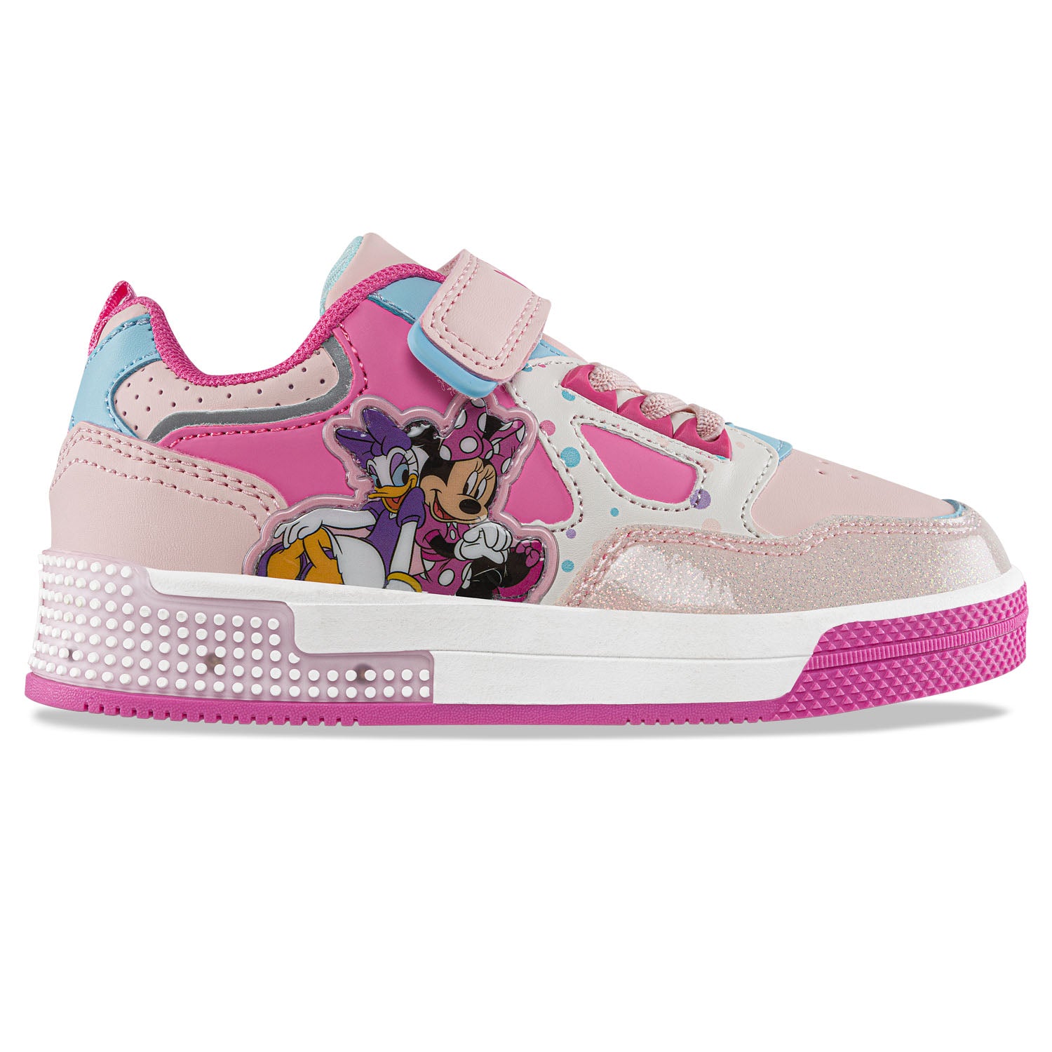Tenis con Luces Mouse Esker Rosa Disney para Niña