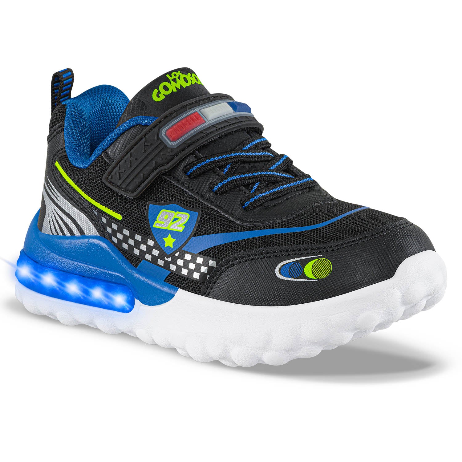 Tenis con Luces Chitter Negro Los Gomosos para Niño