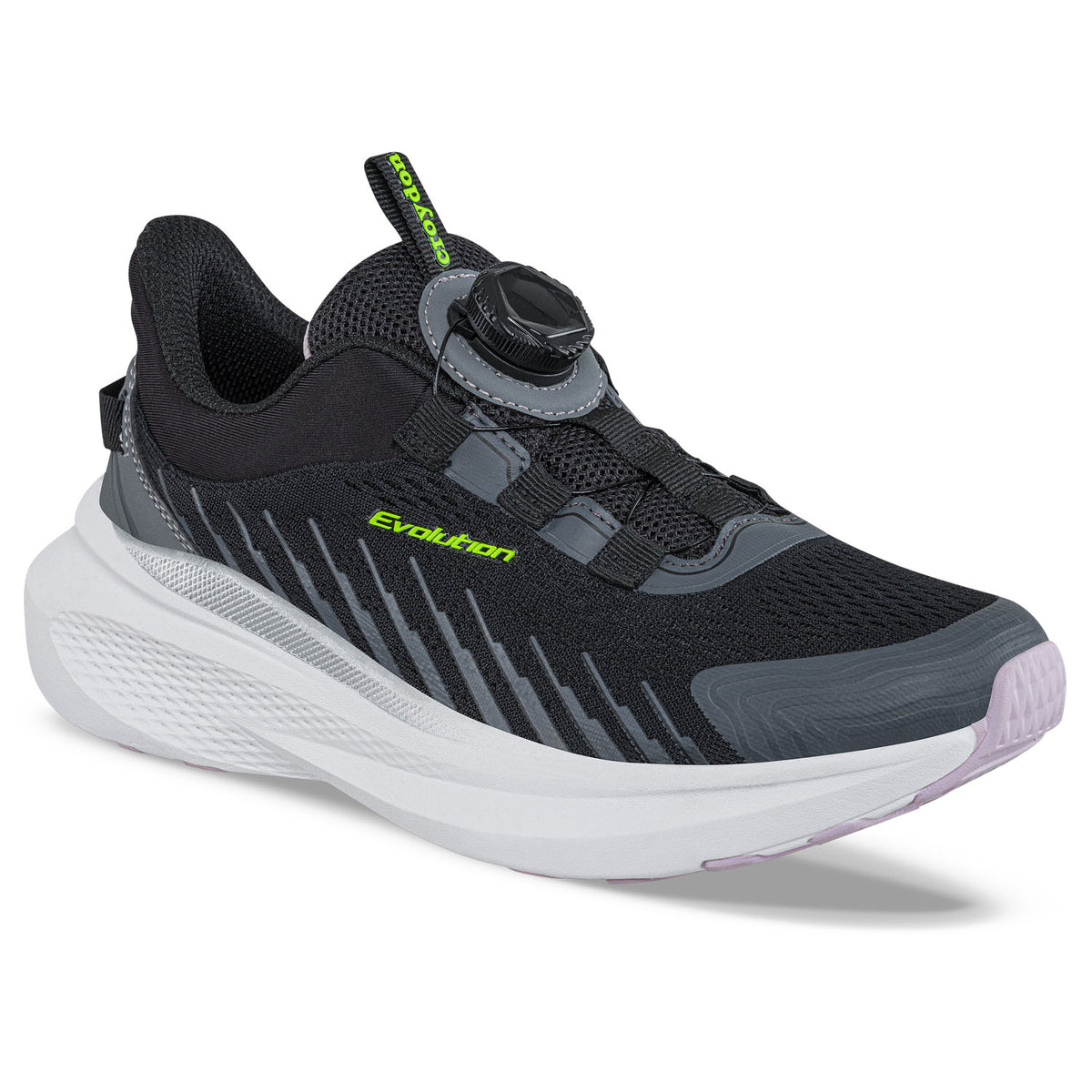 Tenis running Katar negro para mujer en textil - Croydon