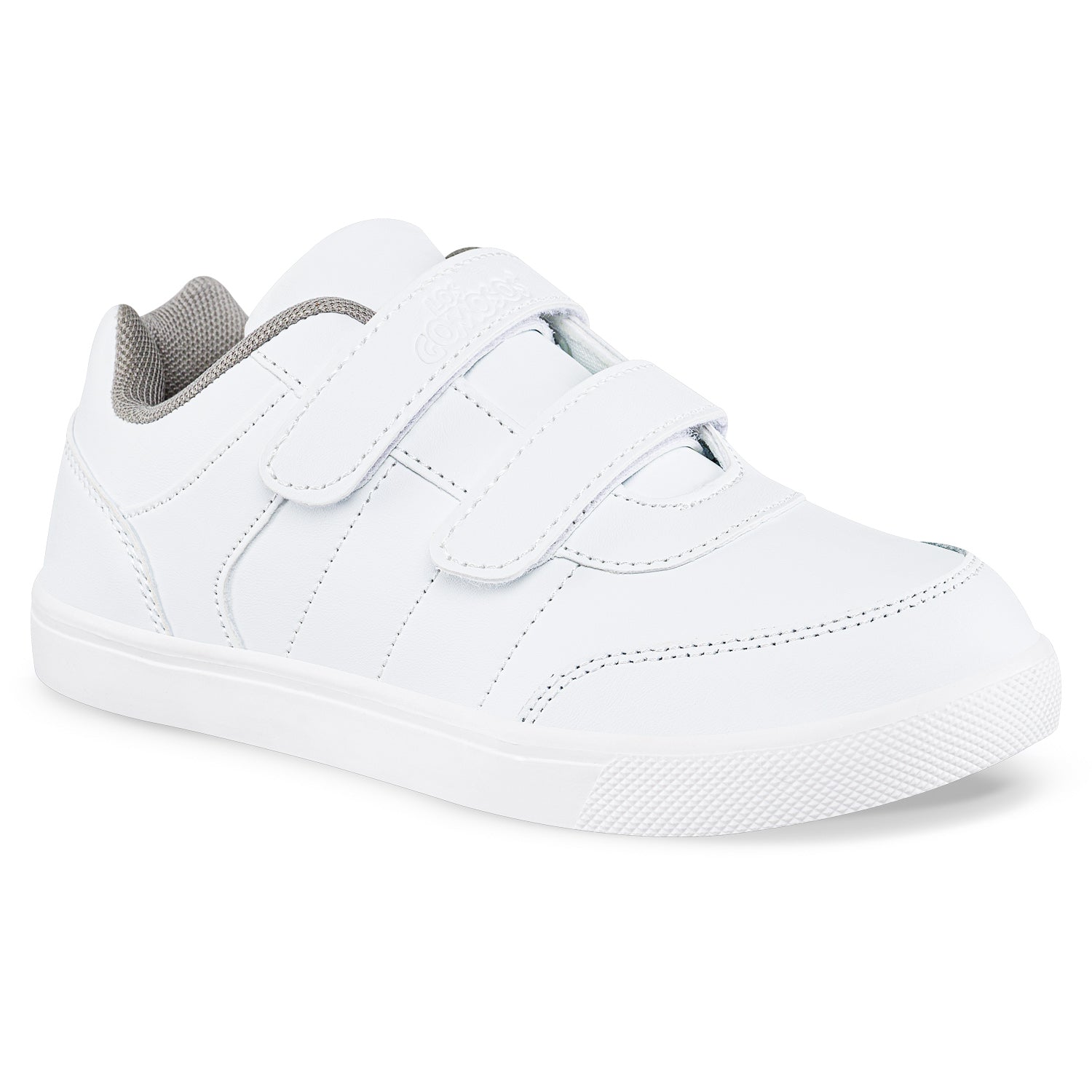 Tenis Colegio Skoly Velcro Blanco Los Gomosos Unisex