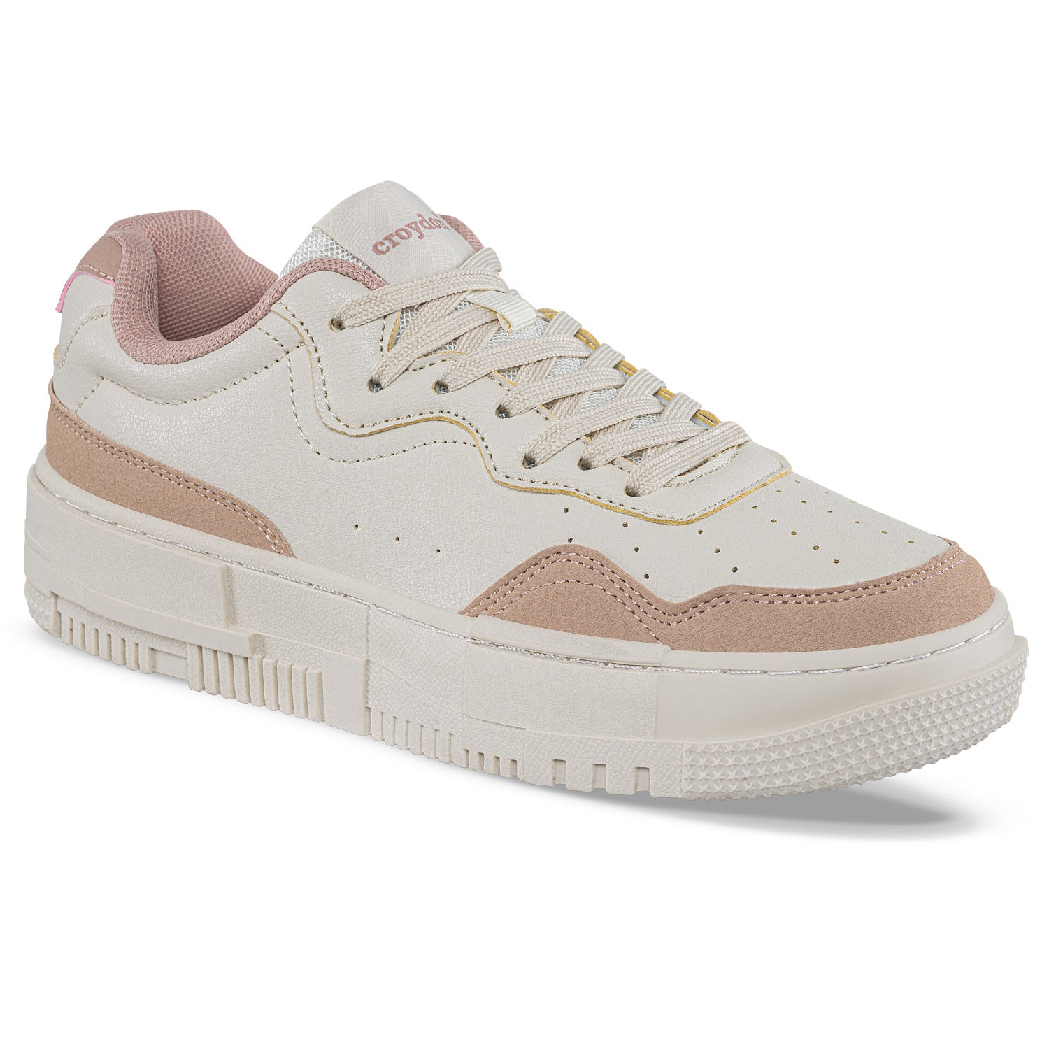 Tenis Casuales Drim Beige Croydon para Mujer