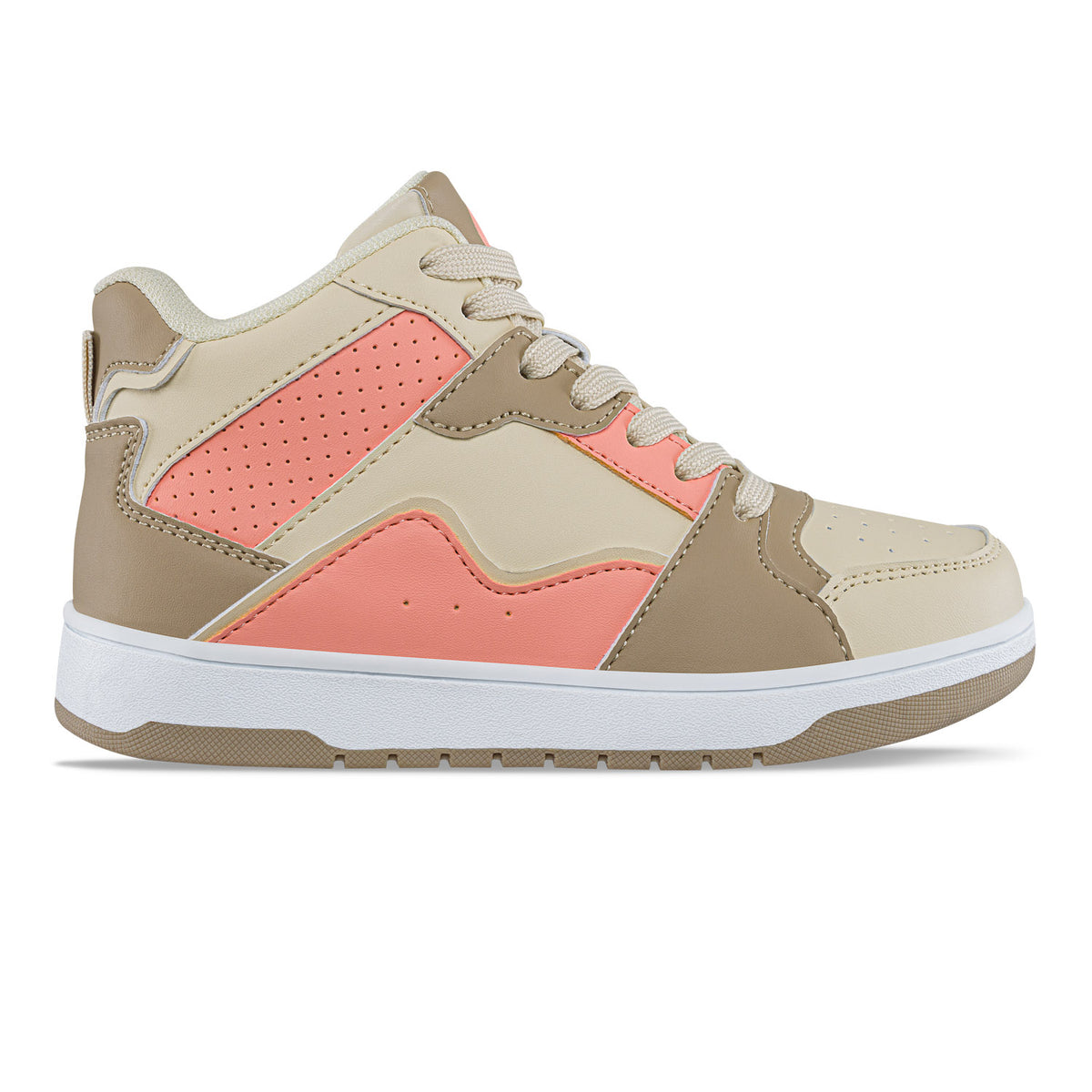 Tenis Urbanos Kuxoj Beige-Coral Los Gomosos para Niña