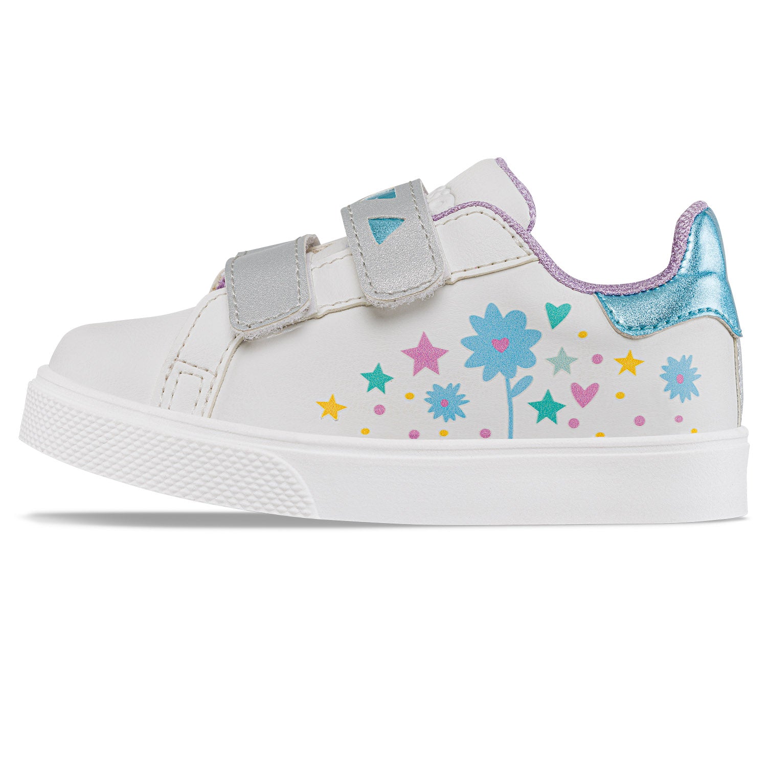 Tenis Casuales Stimpy Blanco-Azul Los Gomosos para Niña