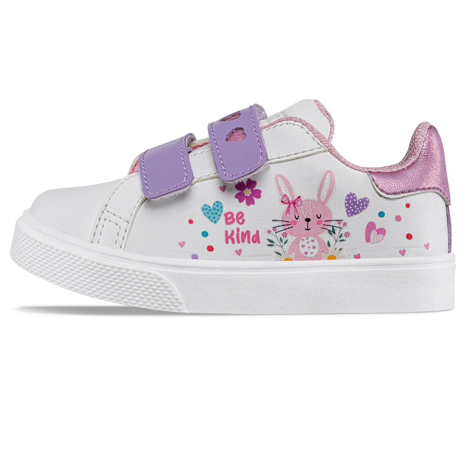 Tenis Casuales Reny Blanco-Rosa Los Gomosos para Niña