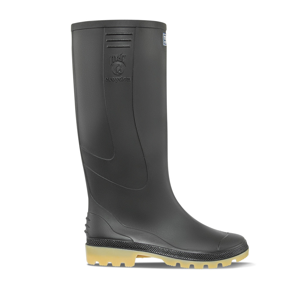 Botas PVC Titan Negro Croydon para Hombre y Mujer
