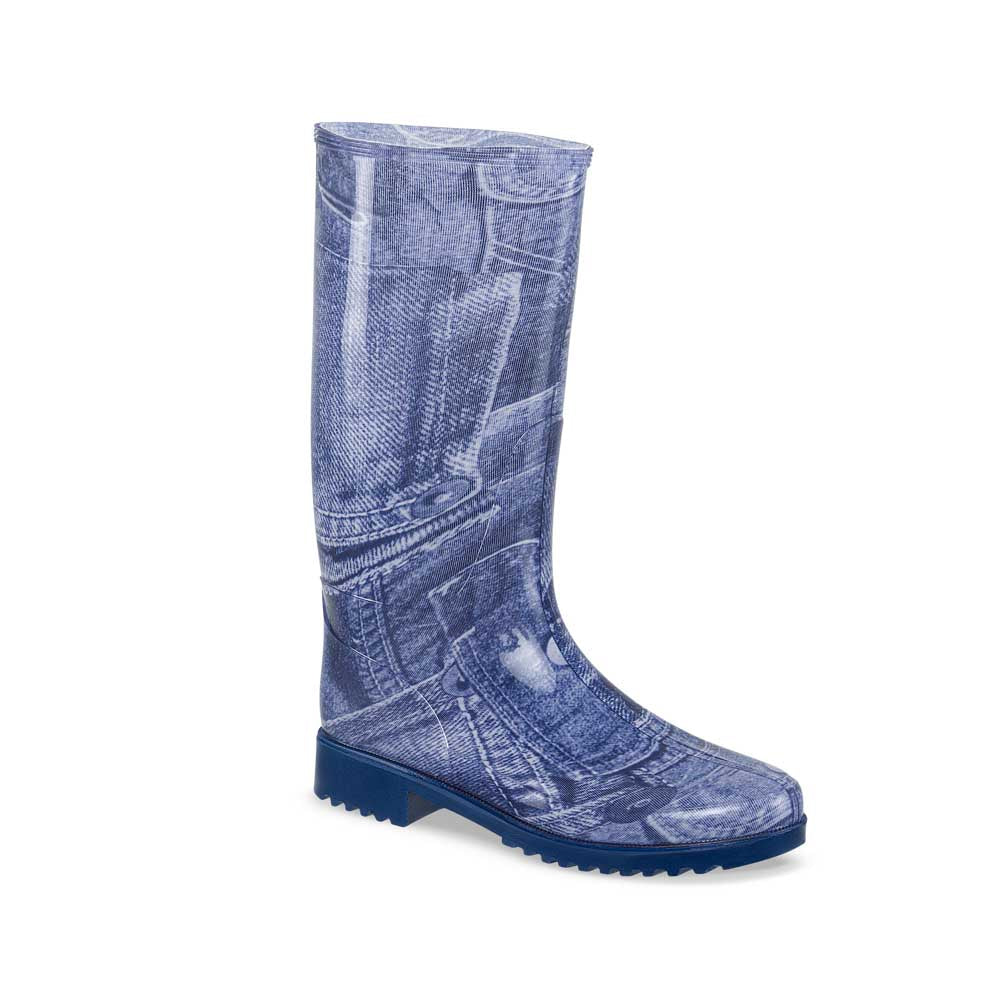 Botas Lluvia Tiffany Estampada Crisan Azul Croydon para Mujer