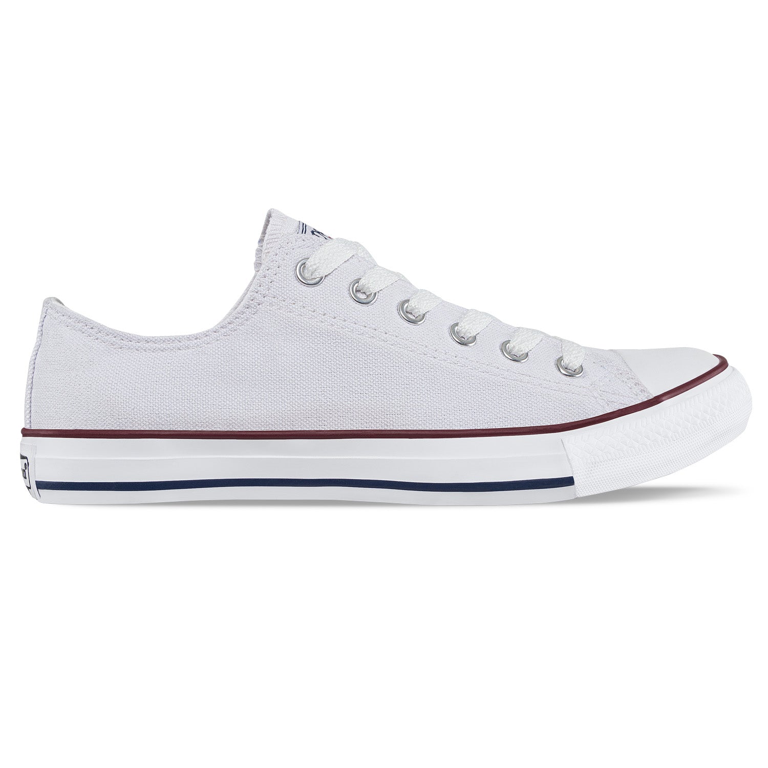 Tenis Casuales Discovery Bajo Blanco-Rojo Croydon Unisex