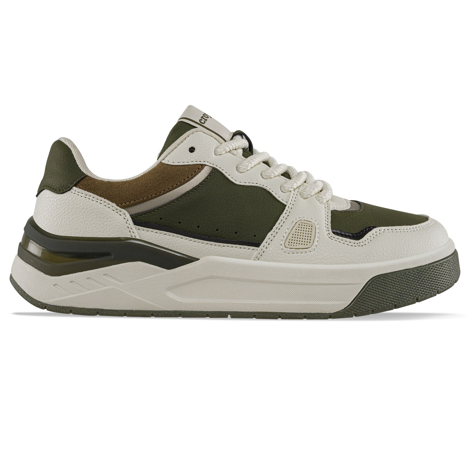 Tenis Urbanos Bavar Beige-Verde Croydon para Hombre