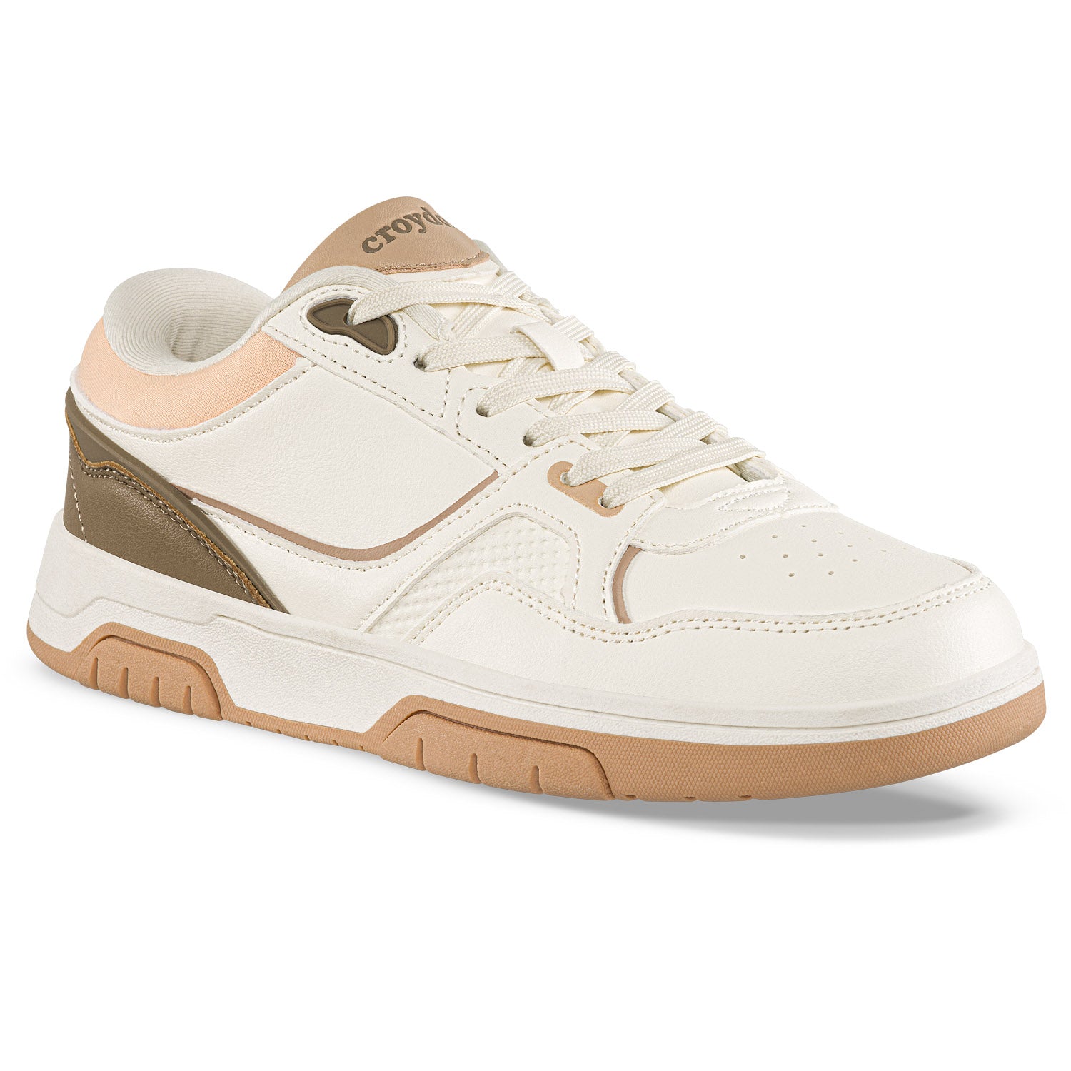 Tenis Urbanos Crazin Beige-Café Croydon para Mujer