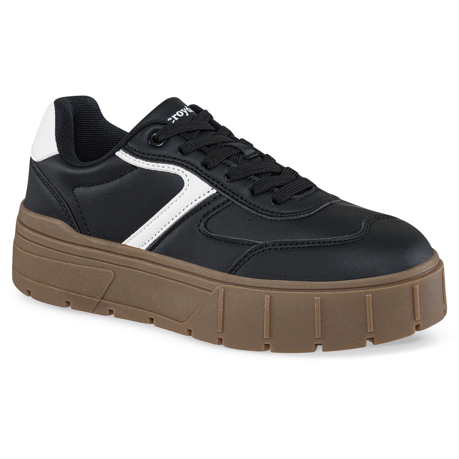 Tenis Quinter Negro-Blanco Croydon para Mujer