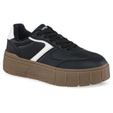 Tenis Quinter Negro-Blanco Croydon para Mujer