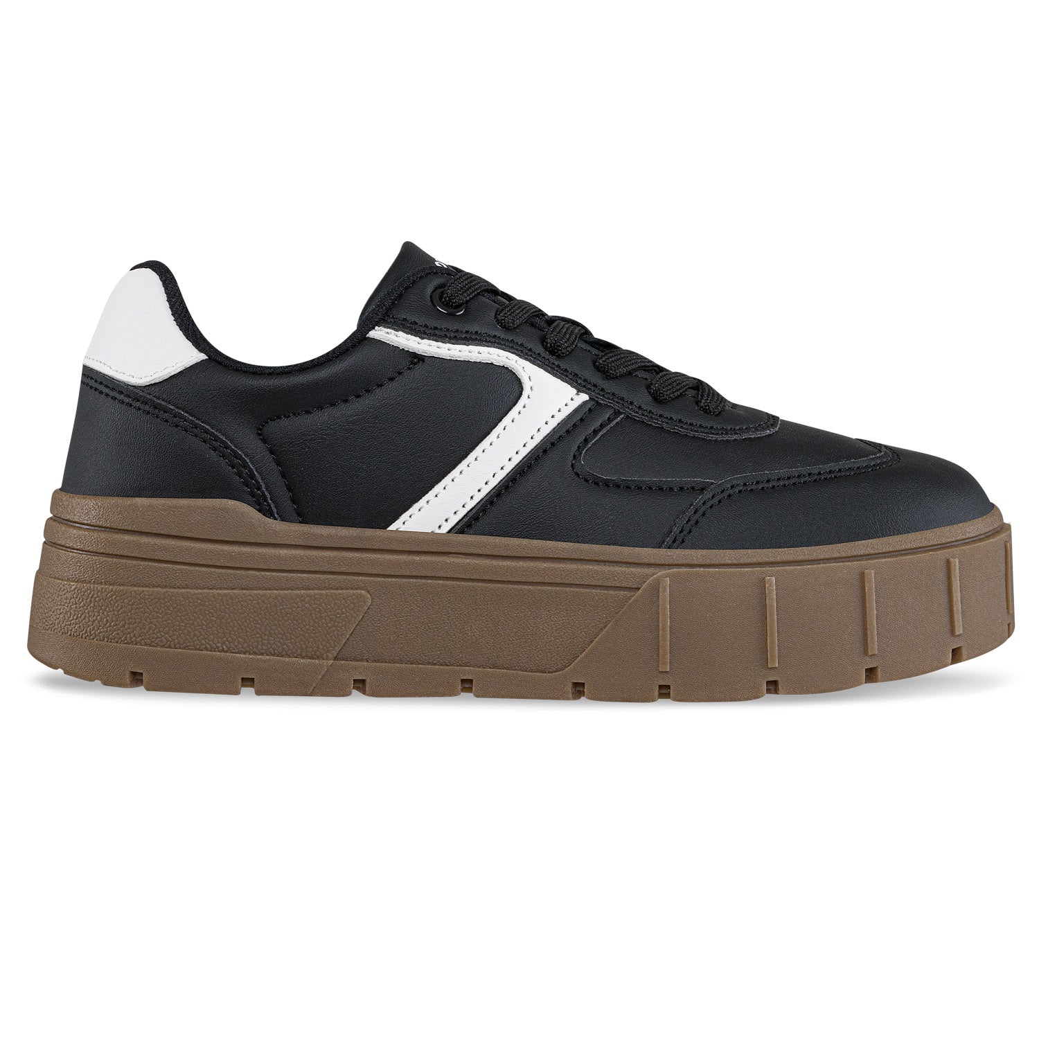 Tenis Quinter Negro-Blanco Croydon para Mujer