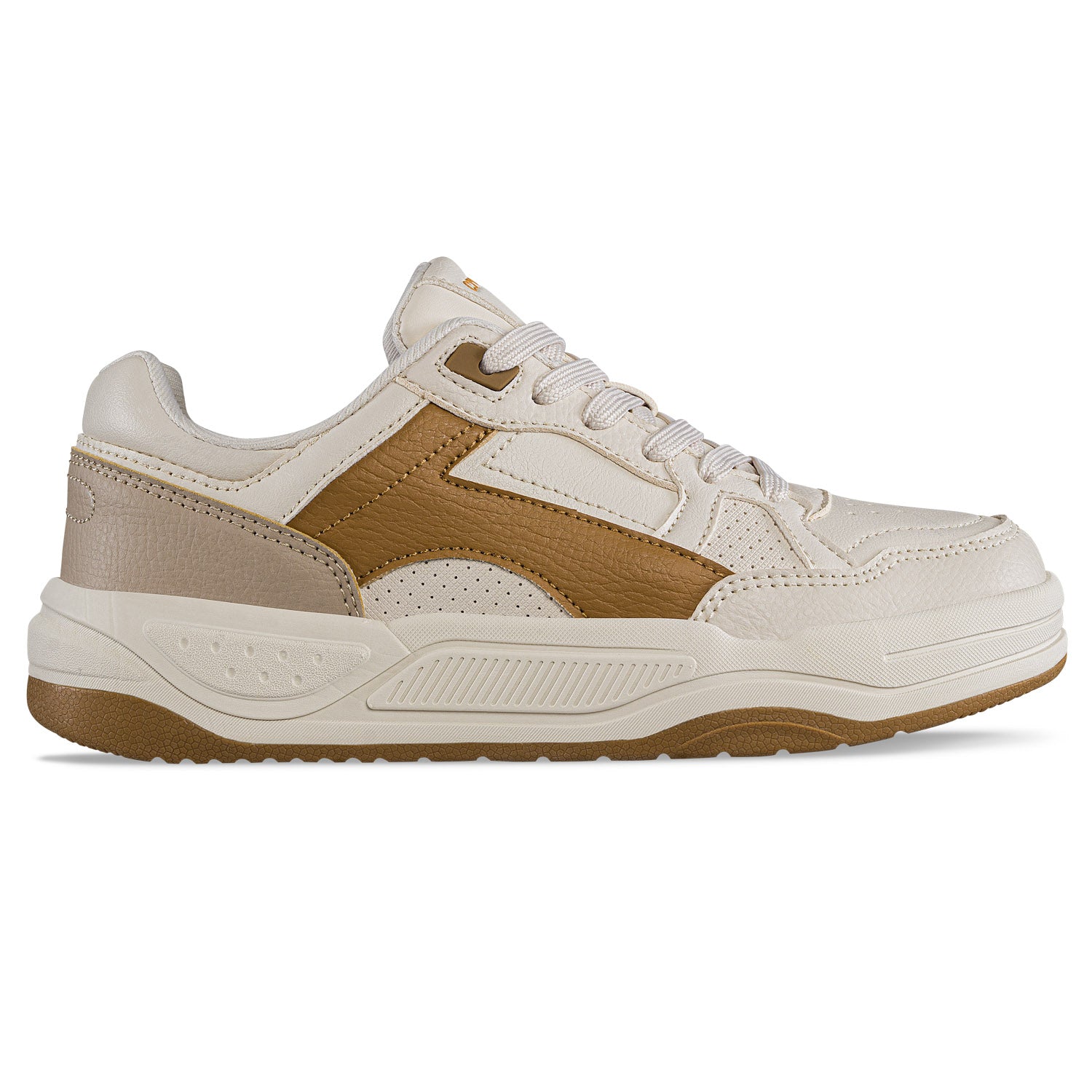 Tenis Urbanos Derme Beige-Café Croydon para Mujer