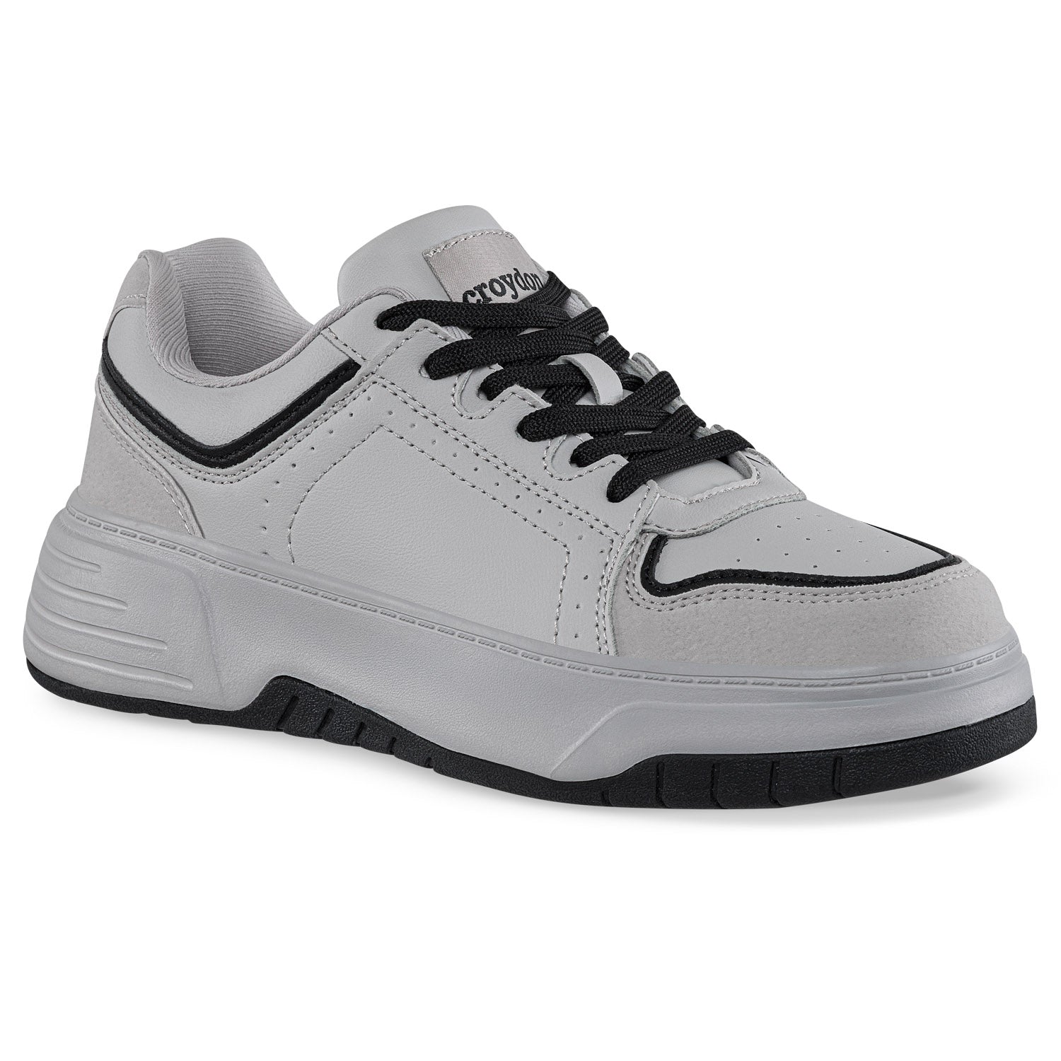 Tenis Urbanos Cuspi Gris Croydon para Mujer
