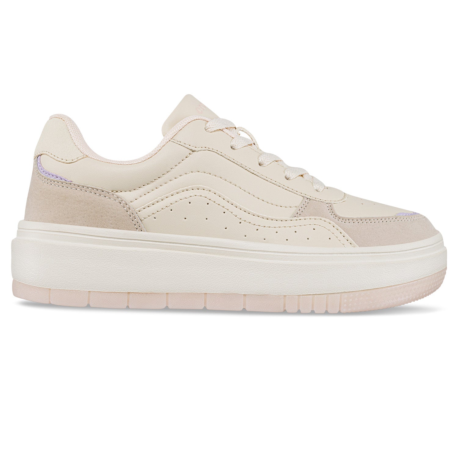 Tenis Urbanos Ilyra Beige Croydon para Mujer