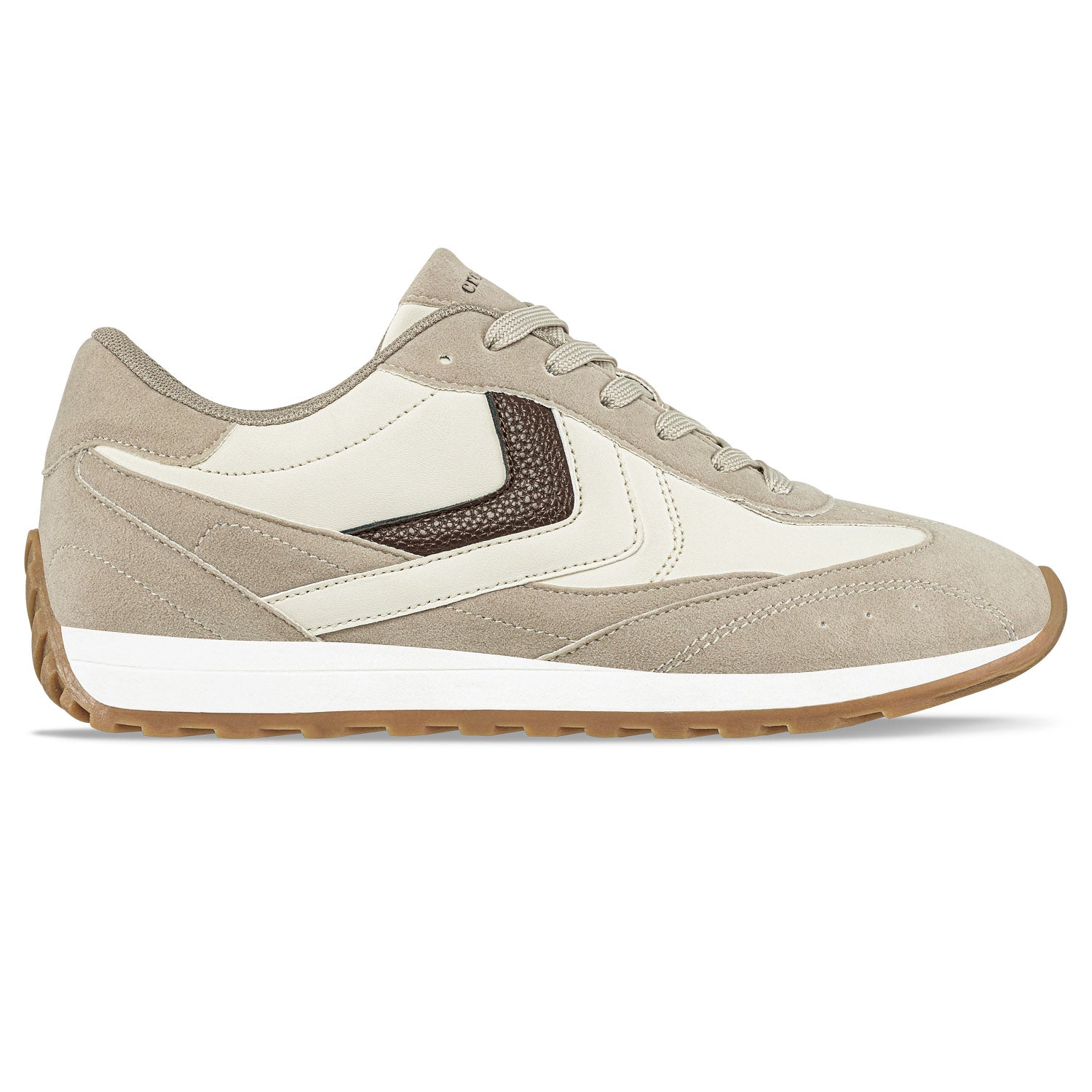 Tenis Urbanos Salima Beige-Café Croydon para Mujer