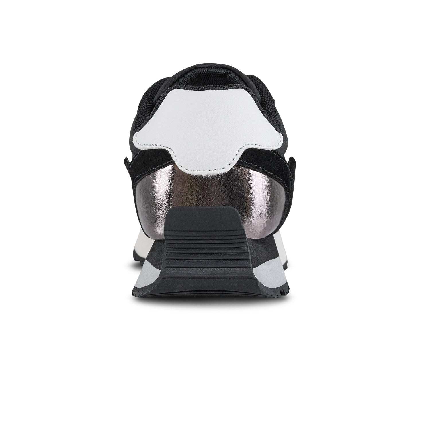 Tenis Urbanos Terniza Negro-Plata Croydon para Mujer