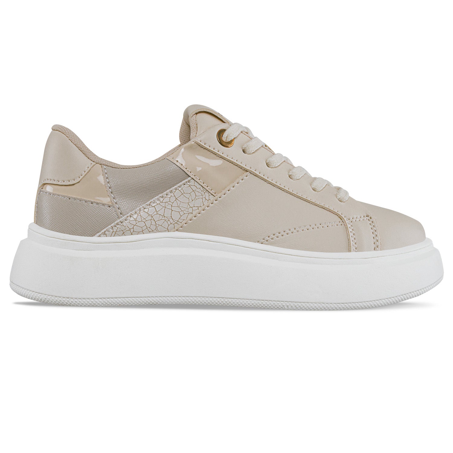Tenis Urbanos Candac Beige Croydon para Mujer