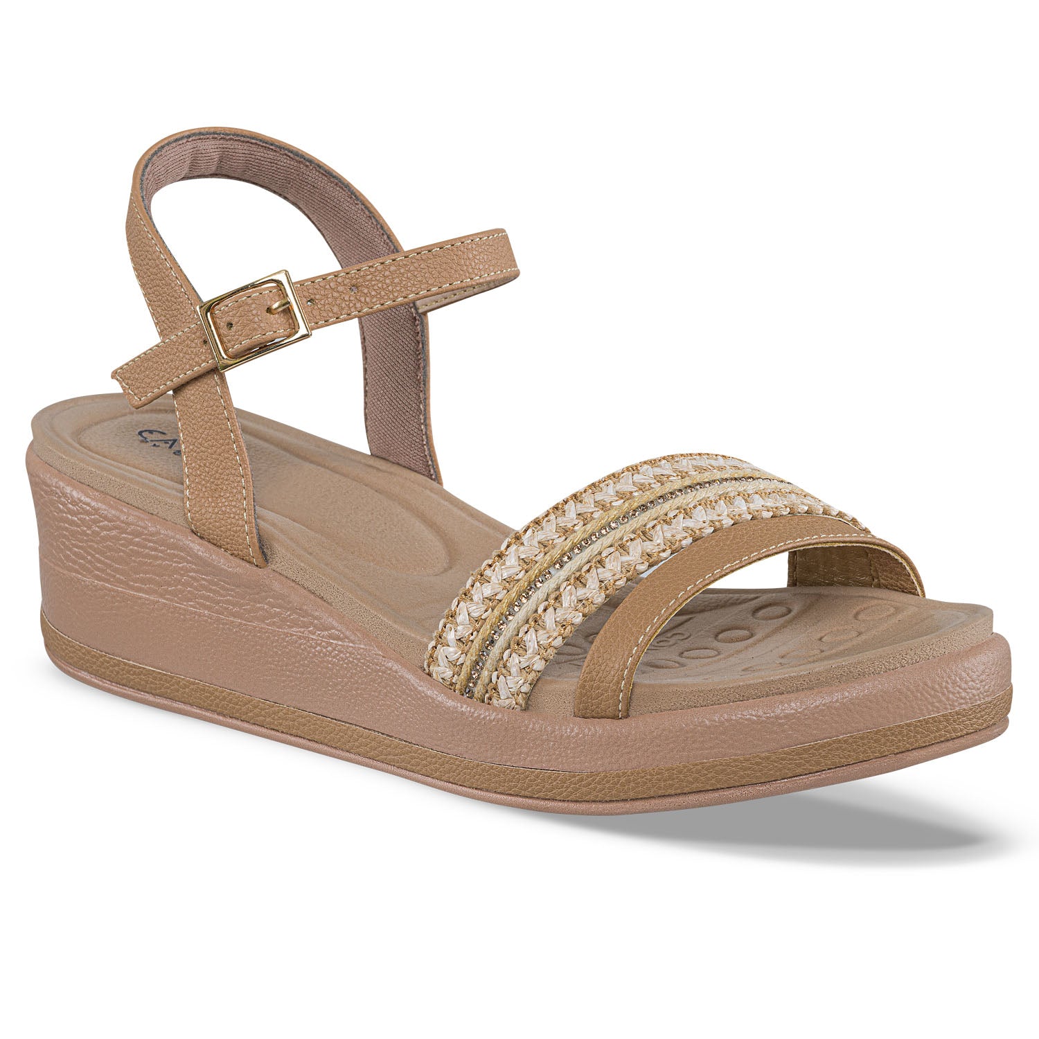 Sandalias Tacón Rosana Café Croydon para Mujer