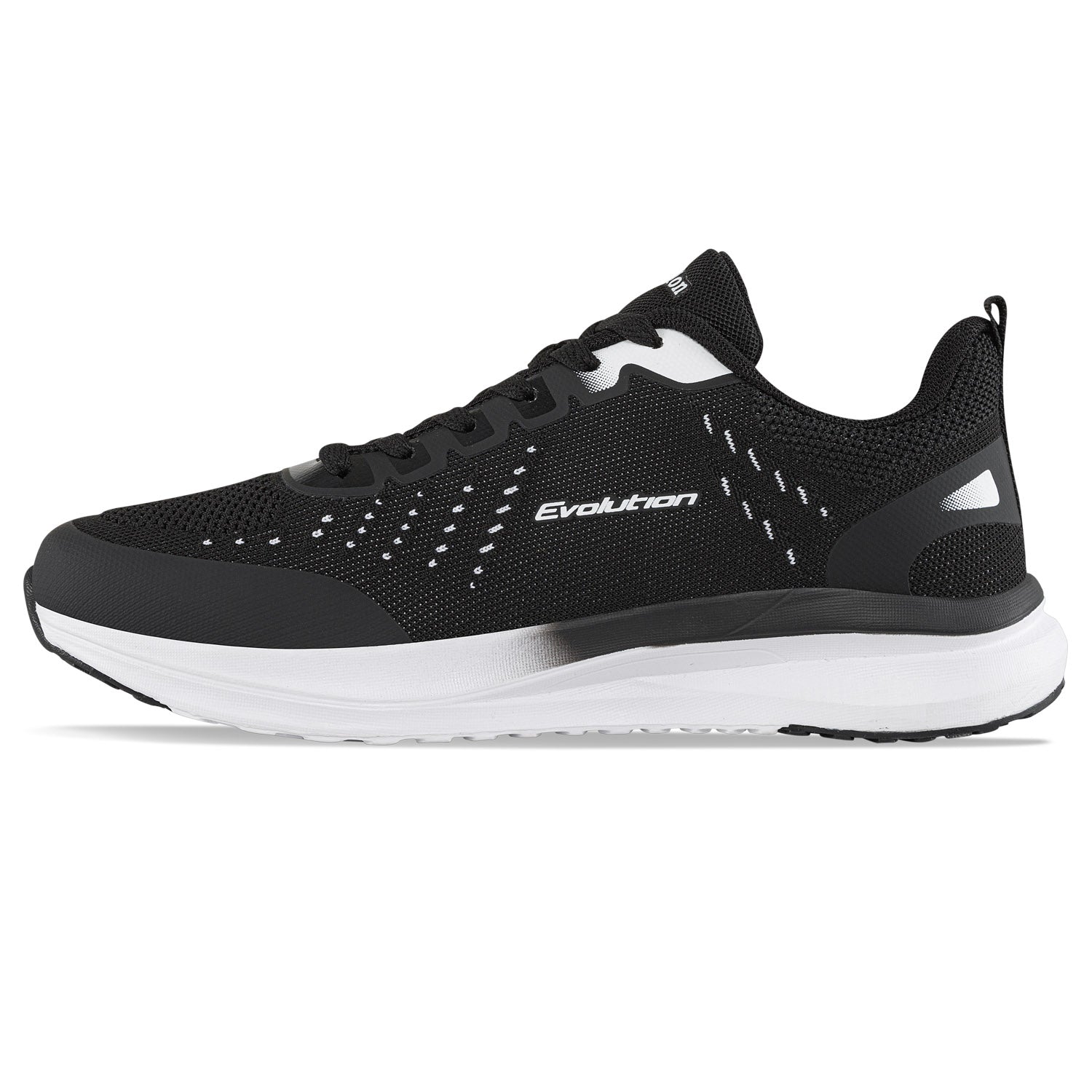 Tenis Running Deno Negro-Blanco Croydon para Hombre