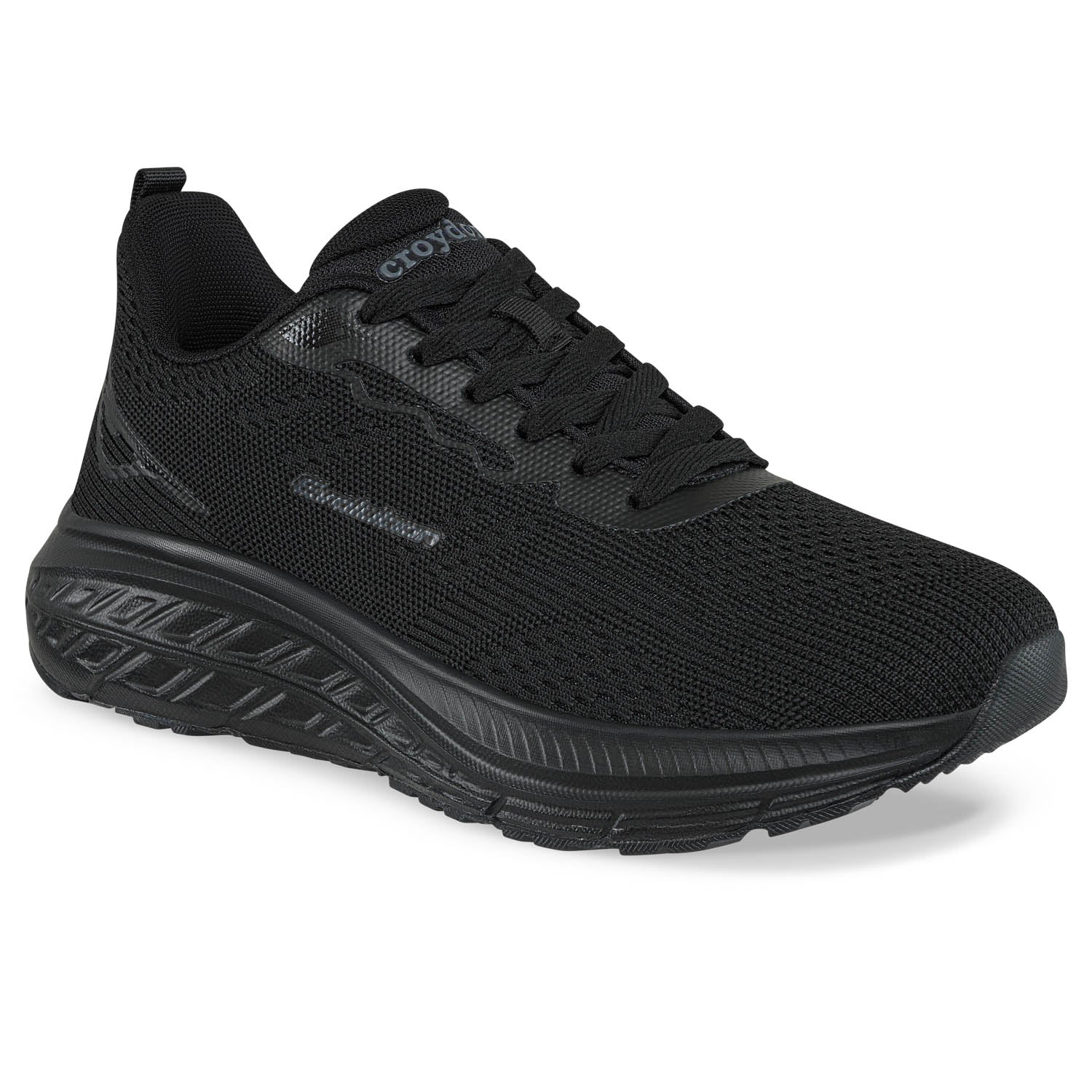 Tenis Running Datil Negro-Negro Croydon para Hombre