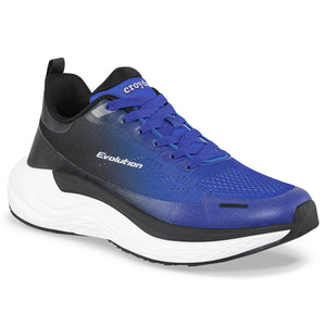 Vista posterior de talón en tenis Aroxa azul oscuro total hombre - Croydon