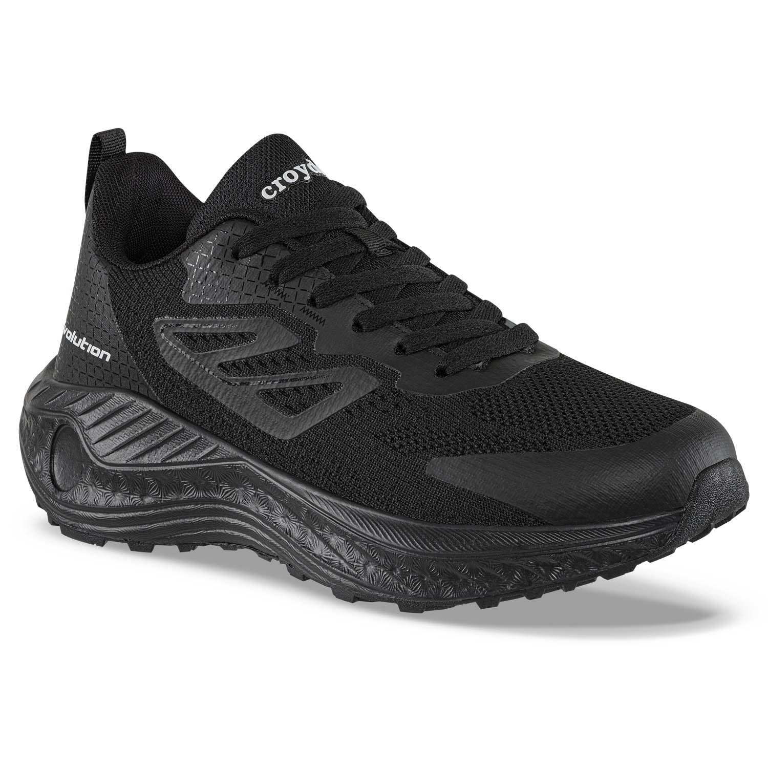 Tenis Running Oliban Negro-Negro Croydon para Hombre
