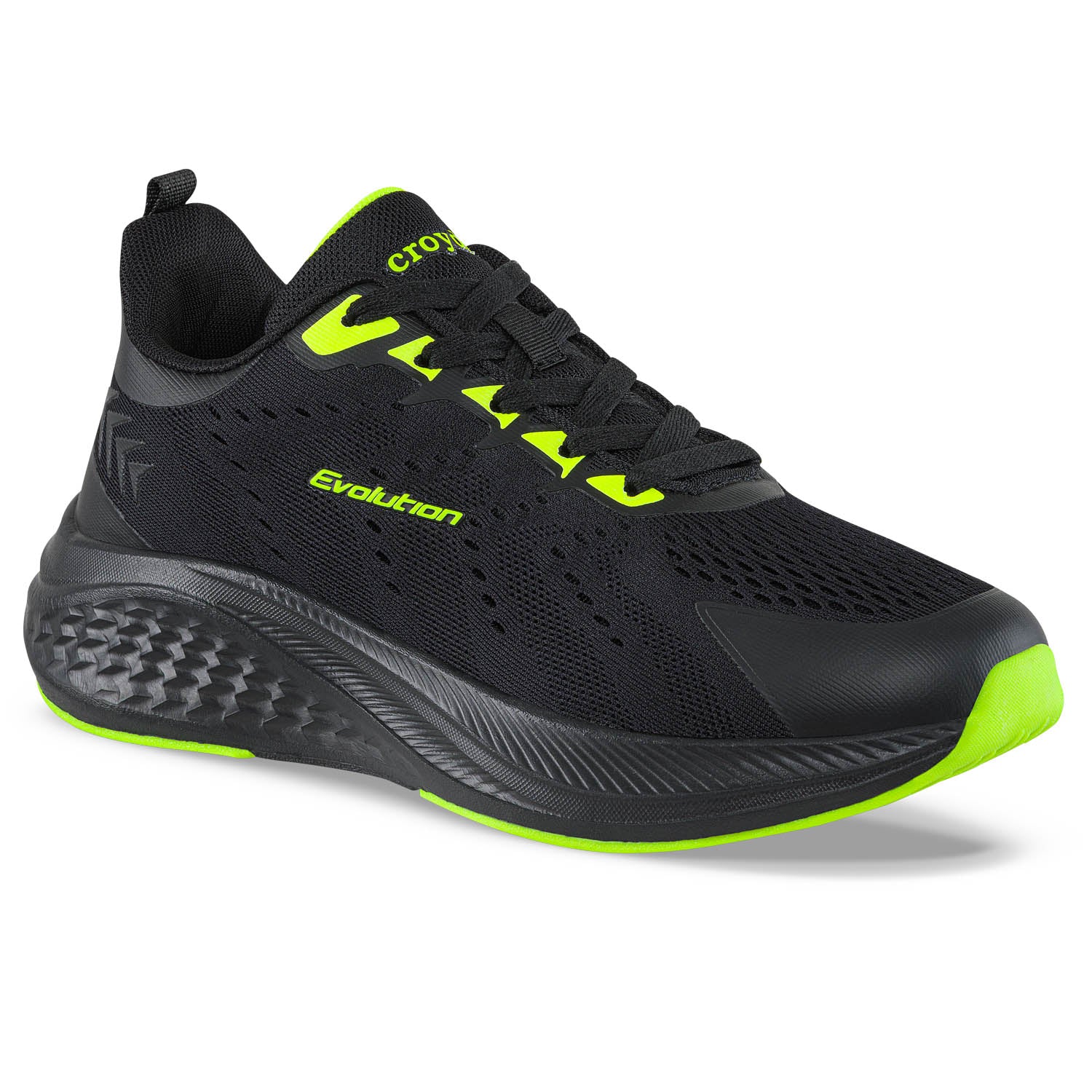 Tenis Running Armal Negro-Verde Croydon para Hombre