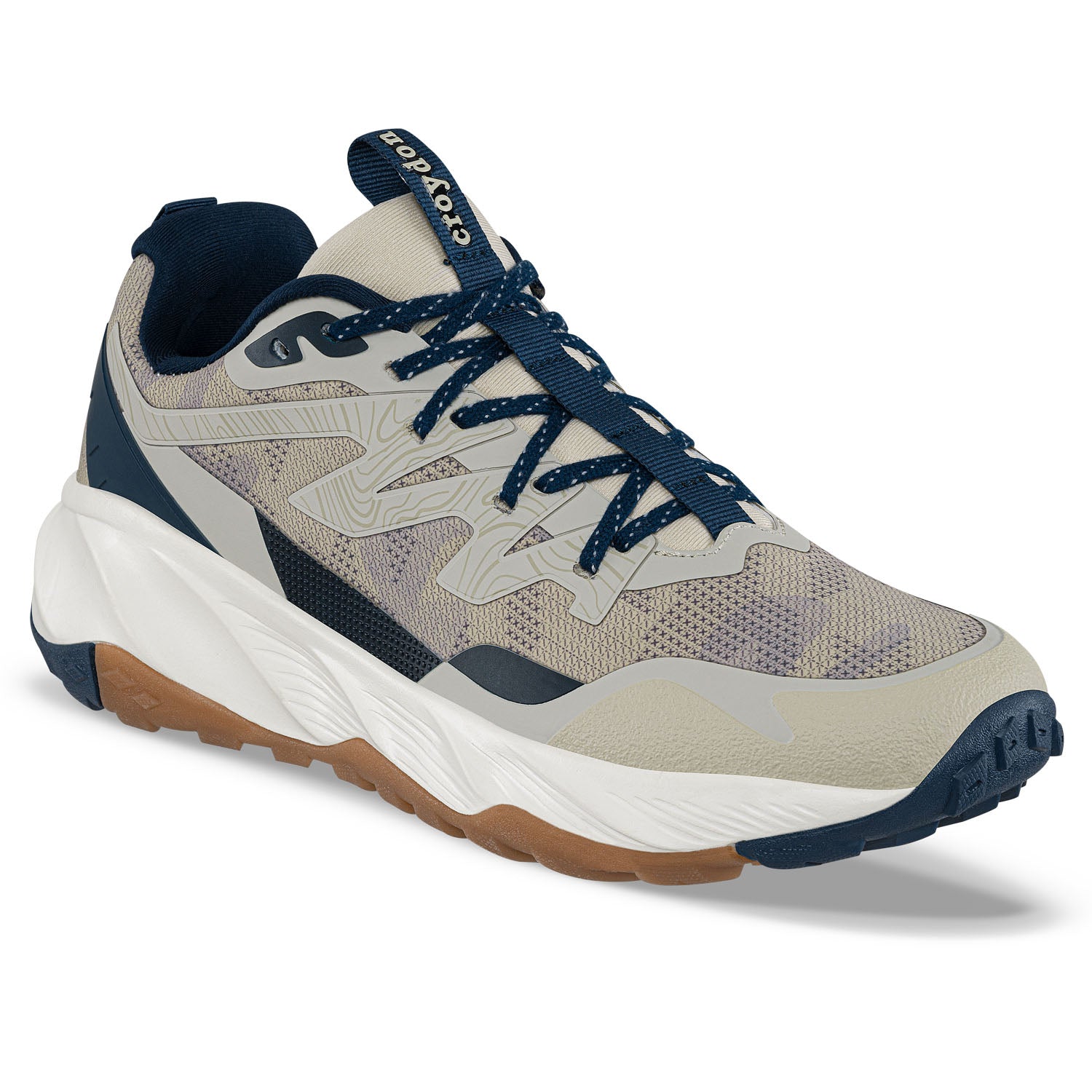 Tenis Trail Running Siburu Beige Croydon para Hombre