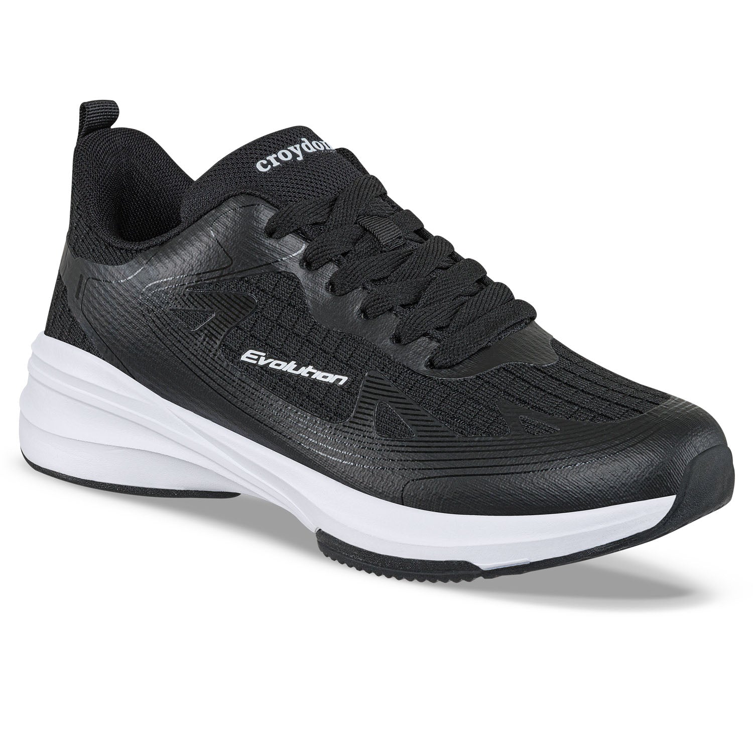Tenis Running Yuset Negro Croydon para Mujer