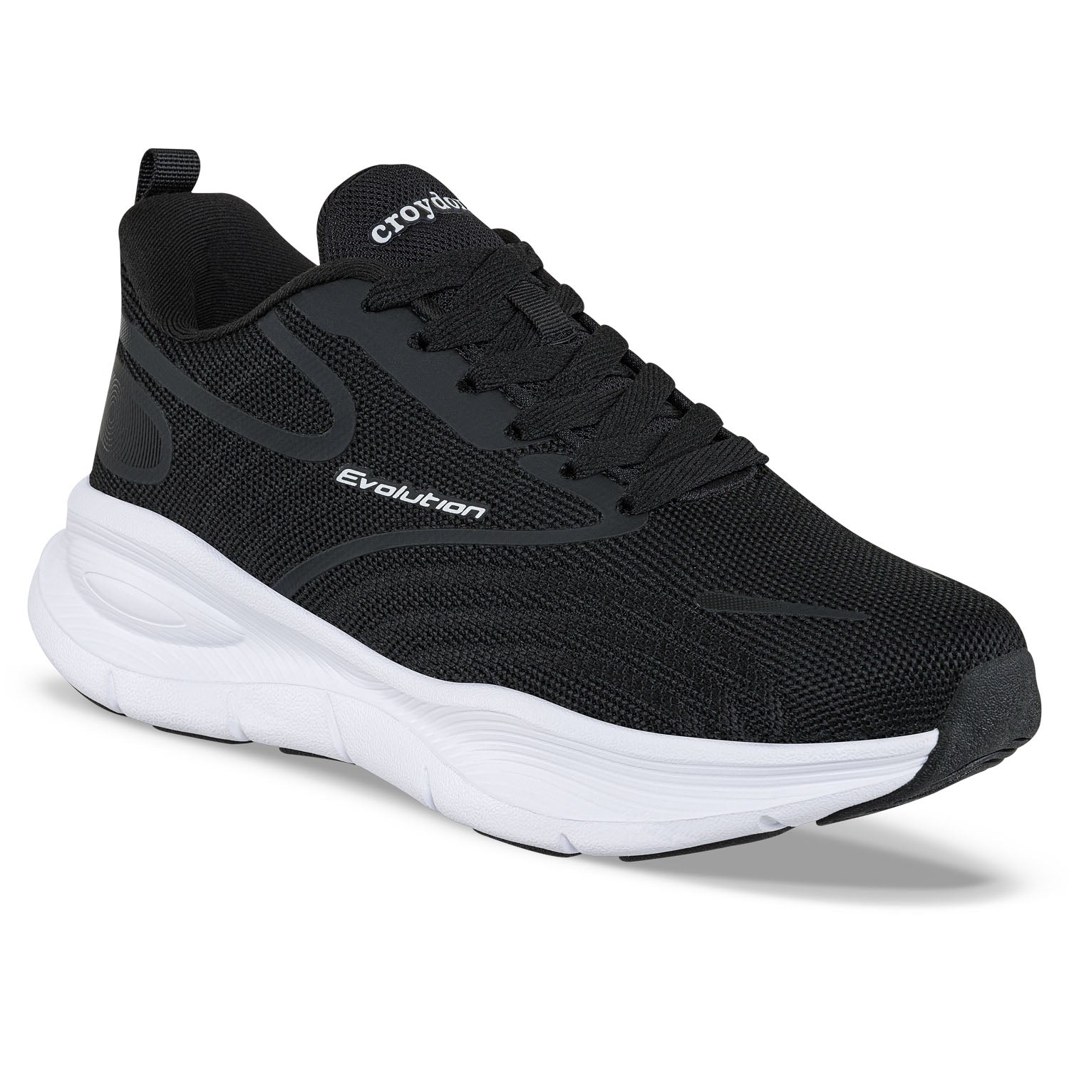 Tenis Running Potema Negro Croydon para Mujer