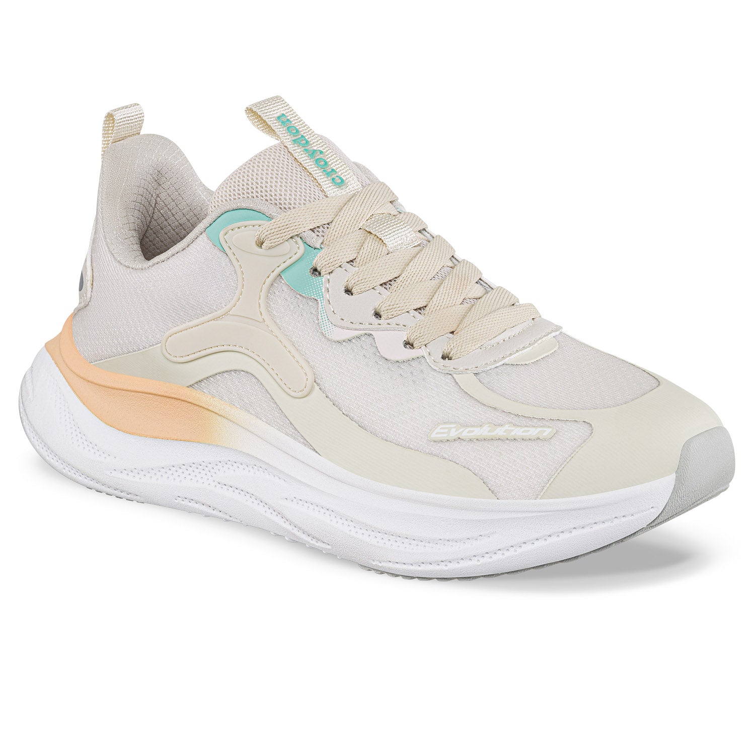 Tenis Running Yemper Beige Croydon para Mujer