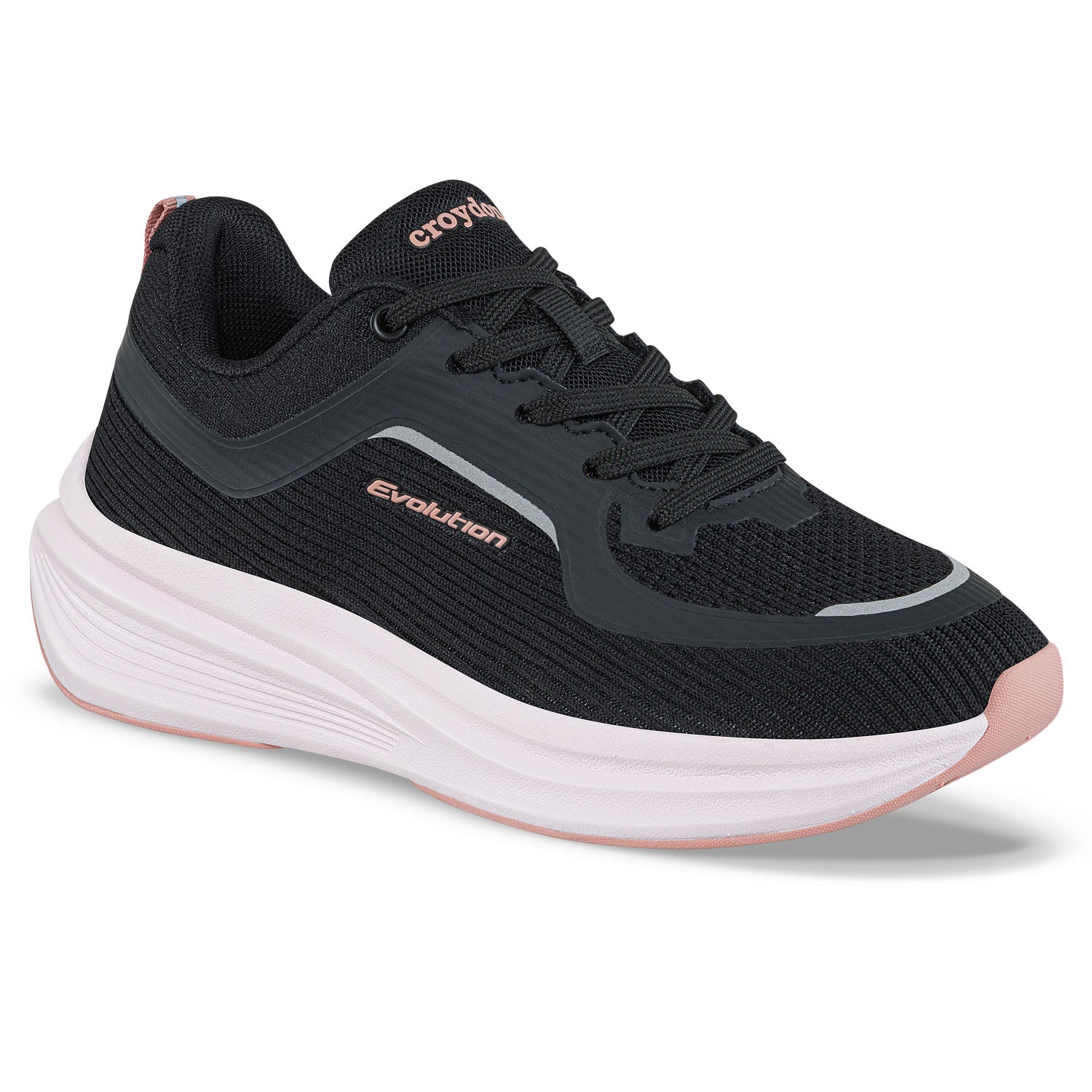 Tenis Running Flail Negro Croydon para Mujer