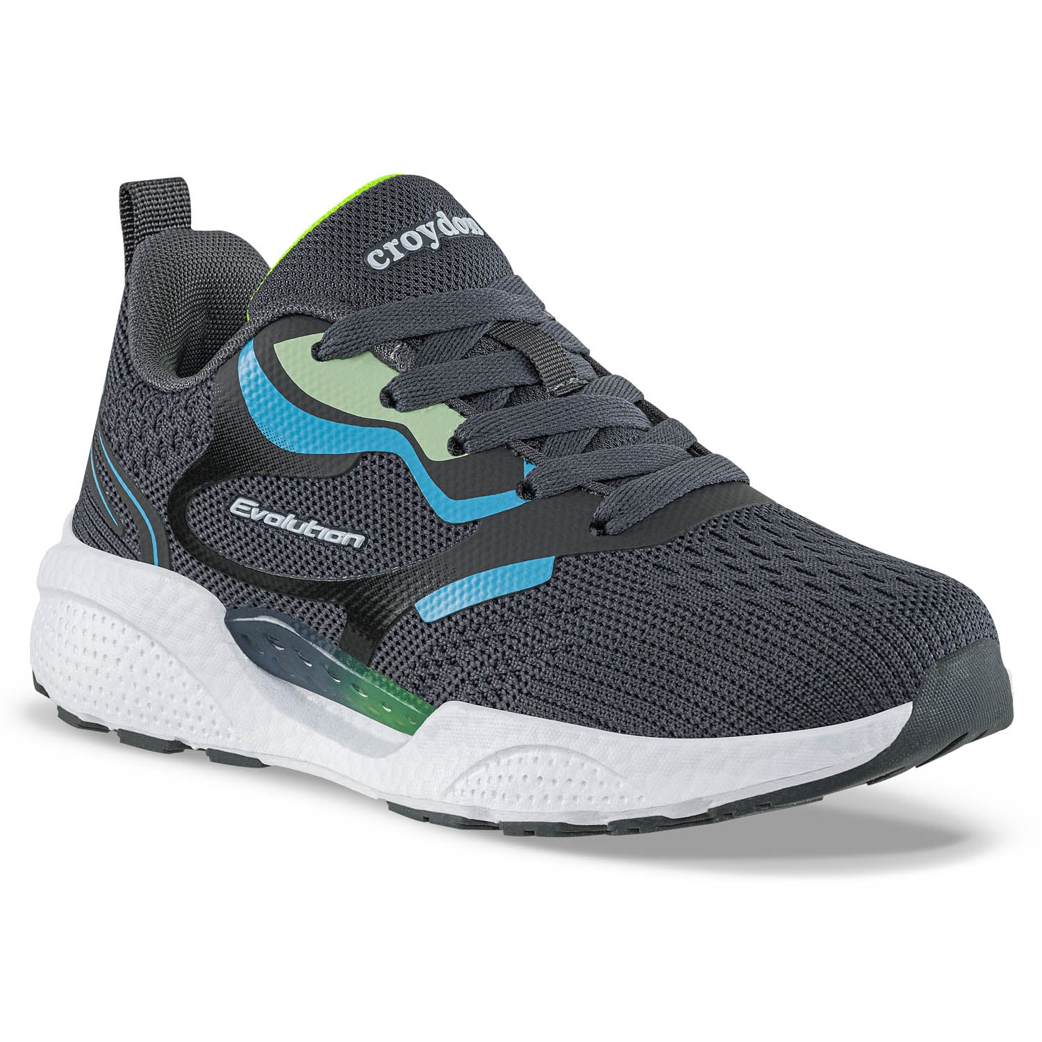 Tenis Running Loprin Gris Osc Croydon para Niño