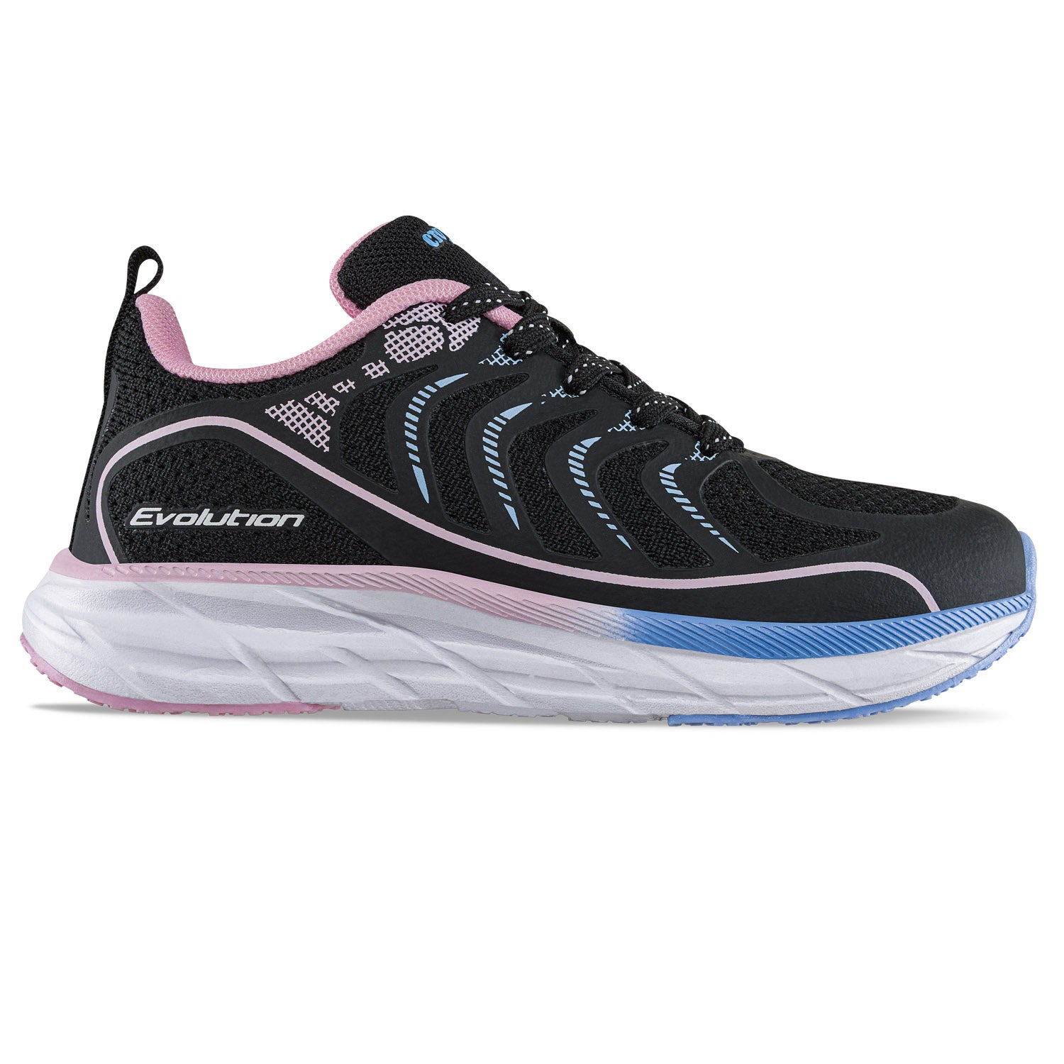 Tenis Running Qorife Negro Croydon para Niña