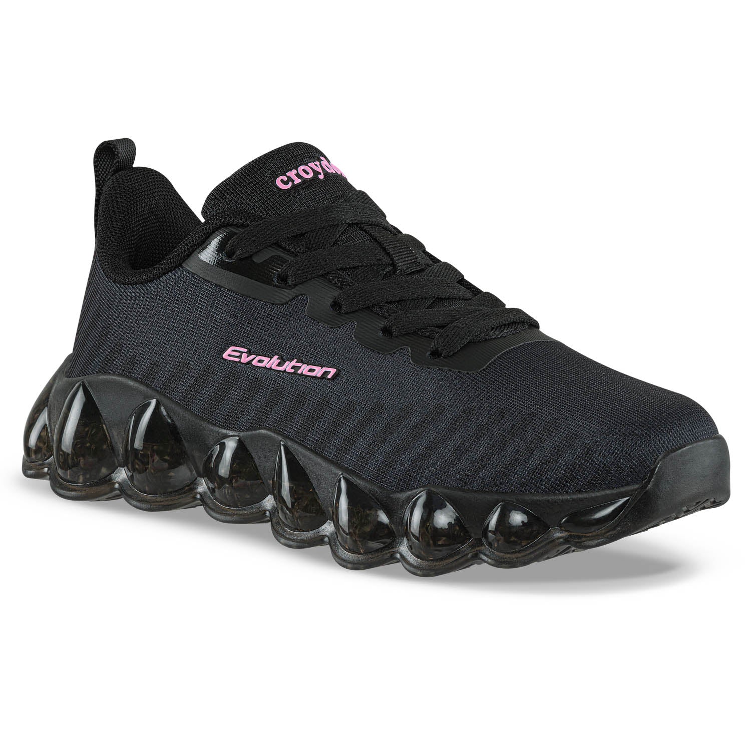 Tenis Running Sillux Negro-Negro Croydon para Niña