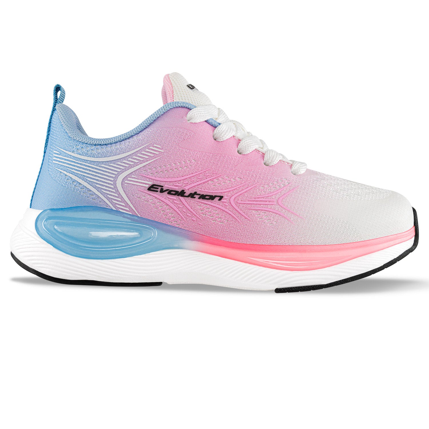 Tenis Running Onder Blanco-Rosa Croydon para Niña