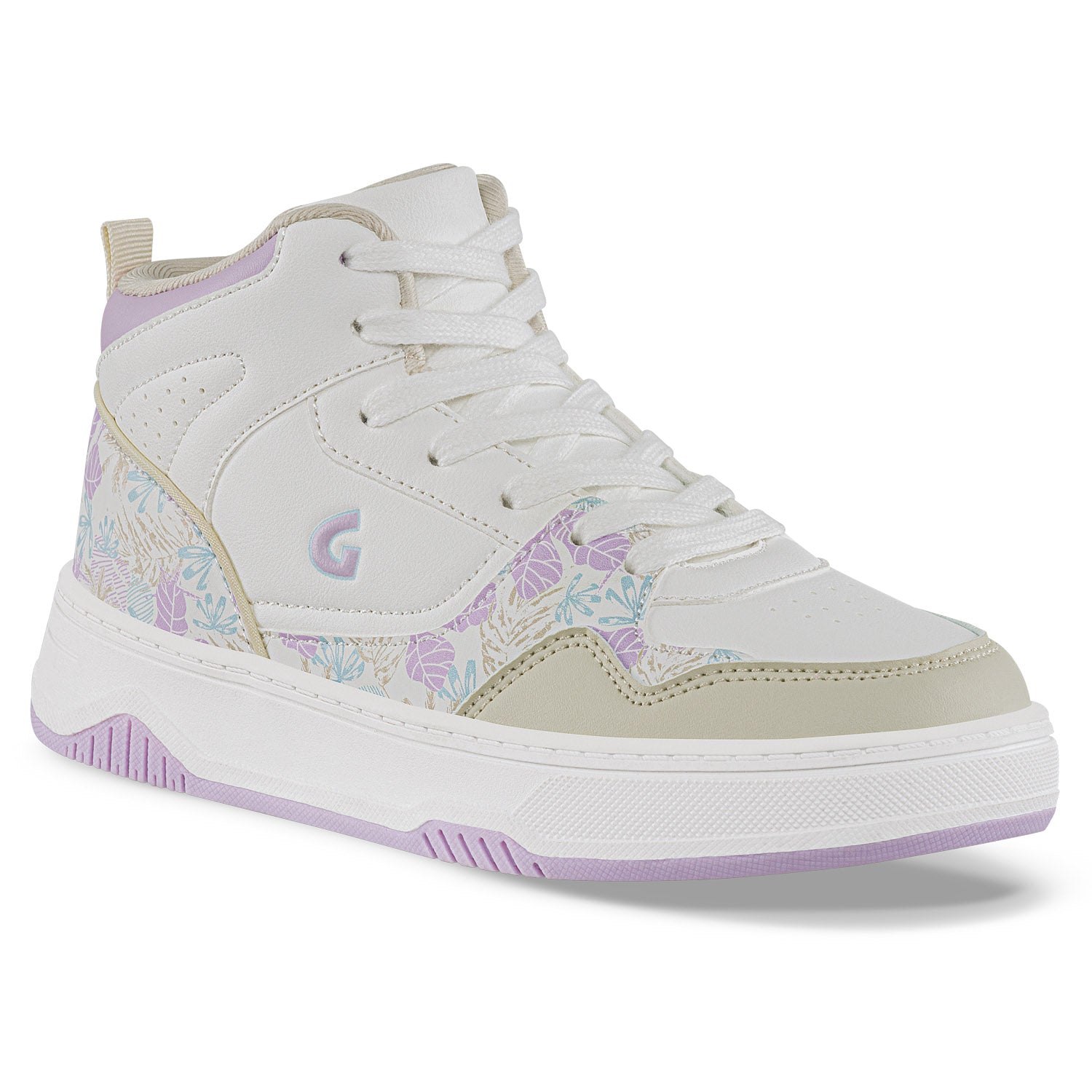 Tenis Urbanos Geximu Blanco-Lila Los Gomosos para Niña