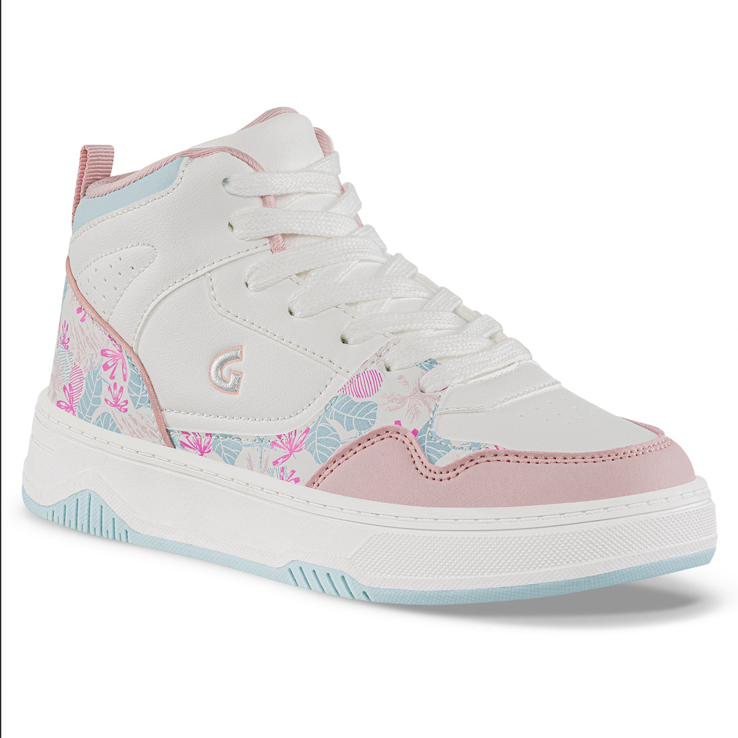 Tenis Urbanos Geximu Blanco-Rosa Los Gomosos para Niña