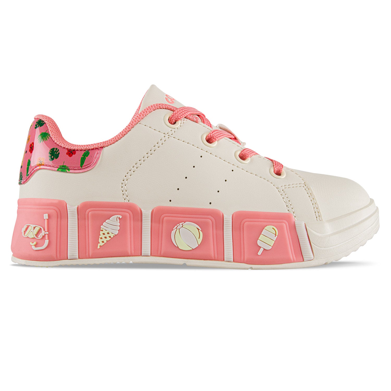 Tenis Casuales Ferinn Beige-Rosa Los Gomosos para Niña